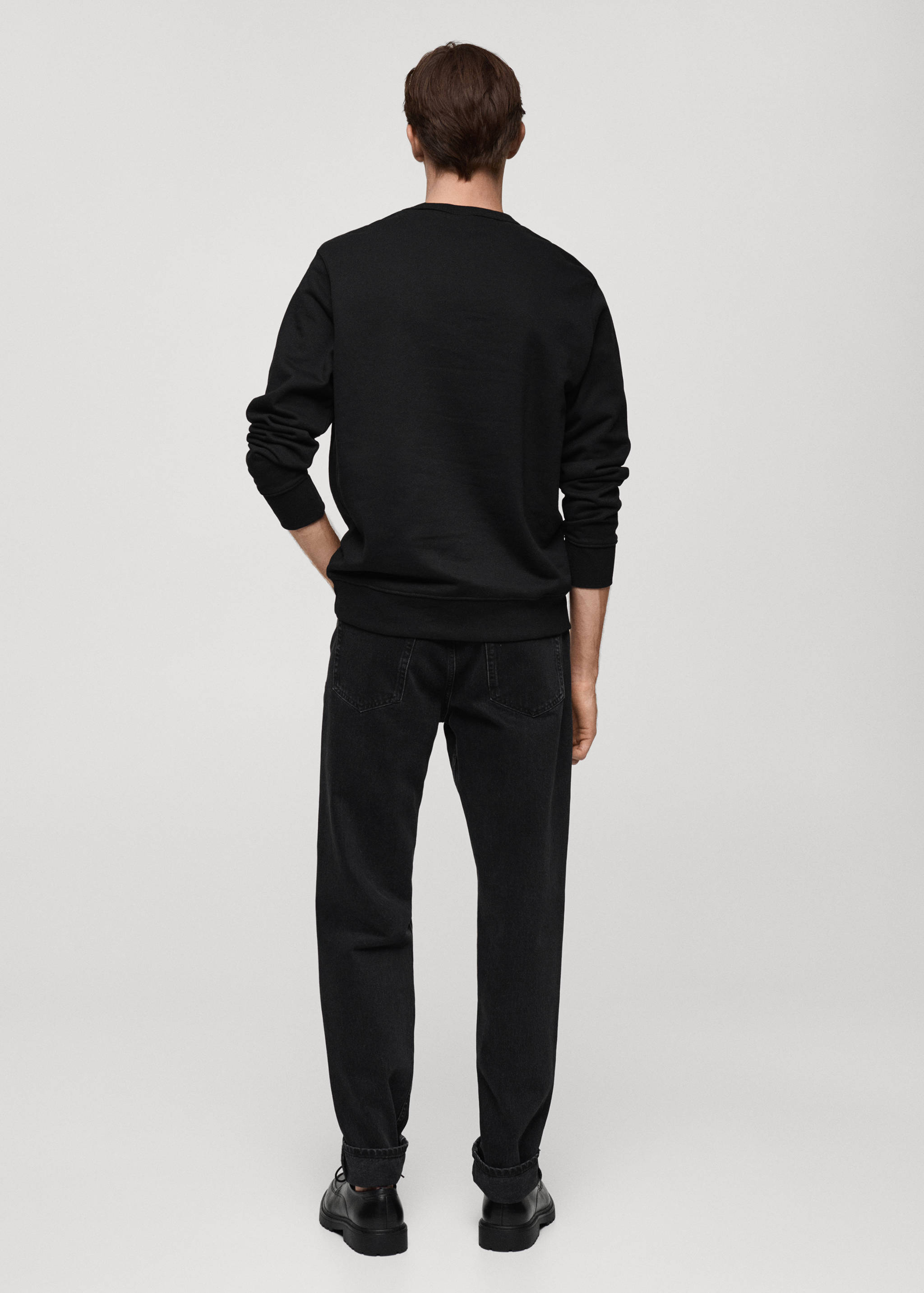 Plush cotton sweatshirt - Reverse of the article