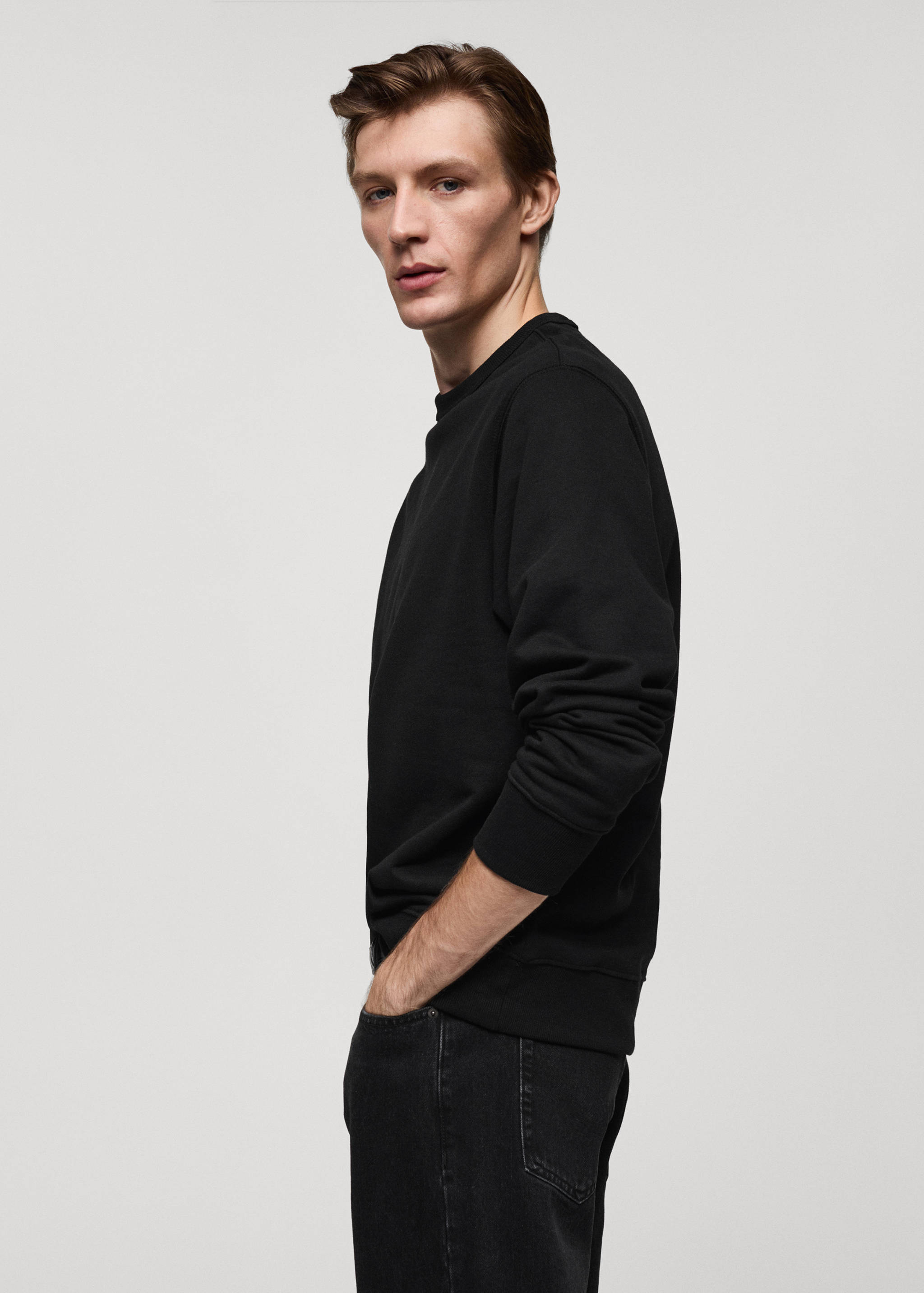 Plush cotton sweatshirt - Details of the article 2