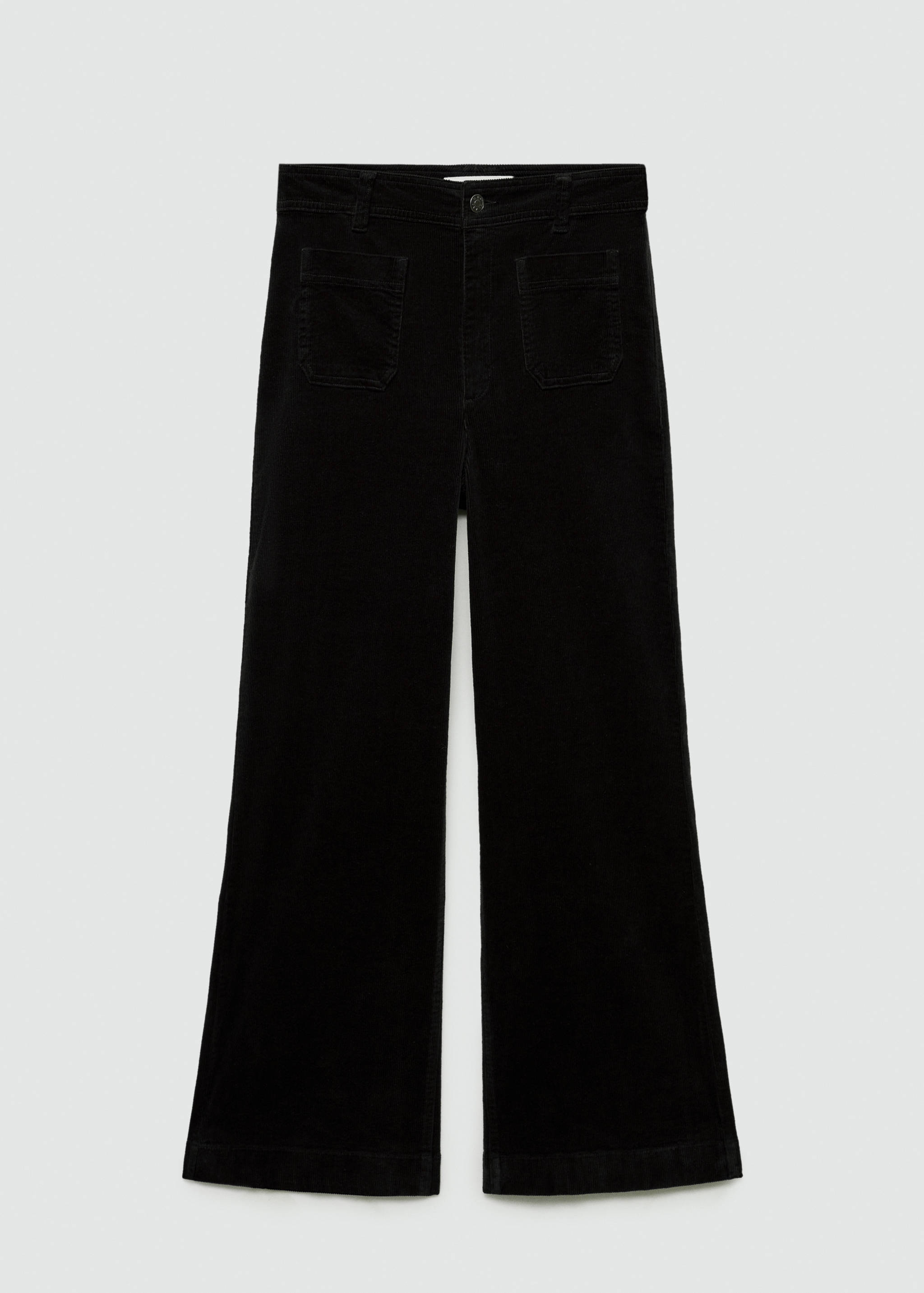 Pantalon Catherin style jupe-culotte velours côtelé - Article sans modèle