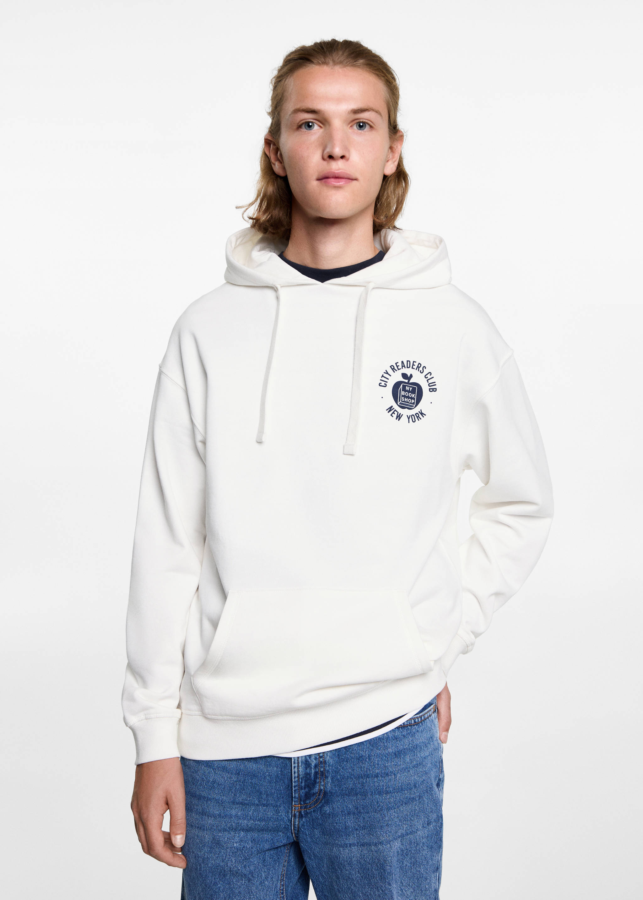 Oversized printed sweatshirt - Medium plane