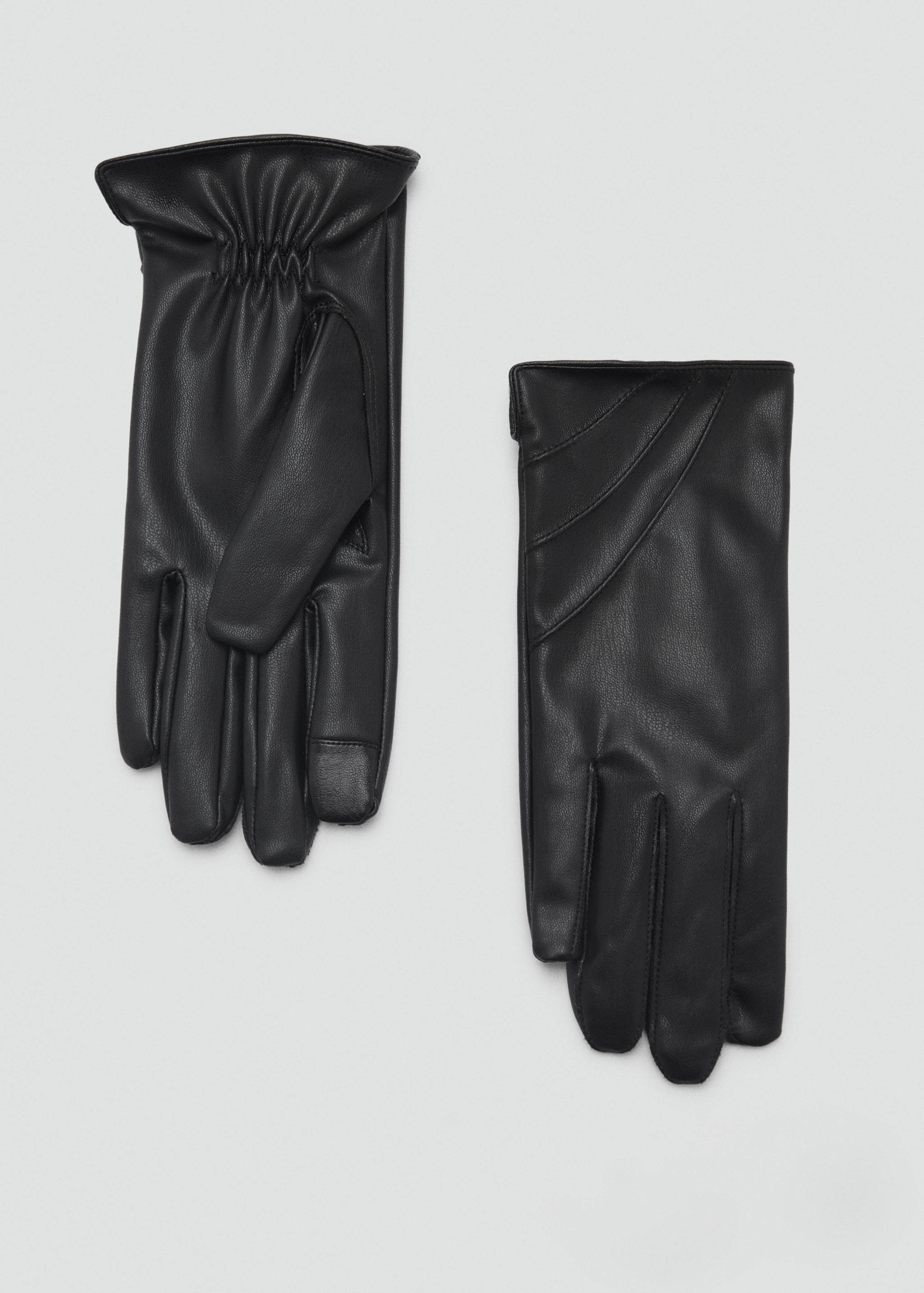 Faux-leather gloves - Article without model