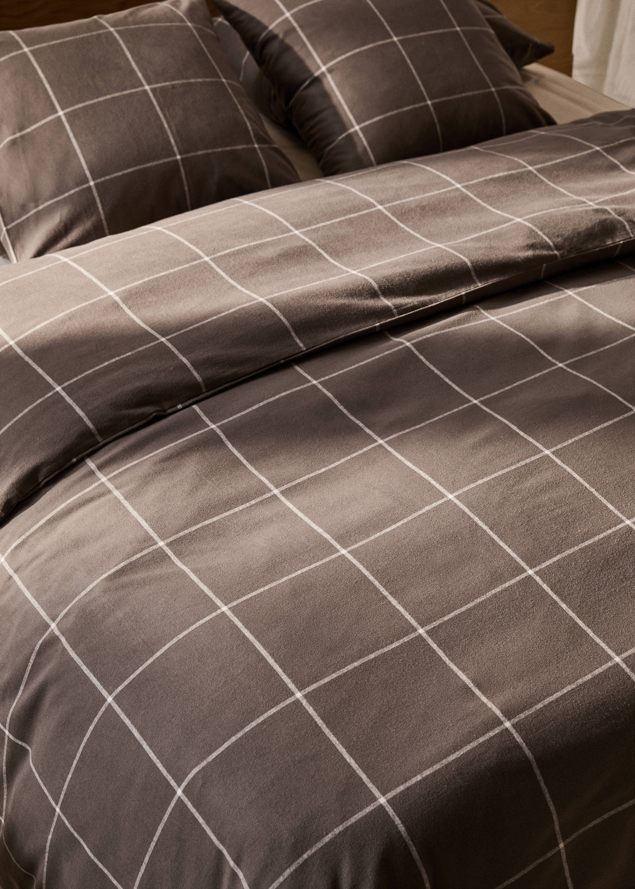 Duvet cover cotton flannel checkered cotton bed 150cm - Details of the article 7