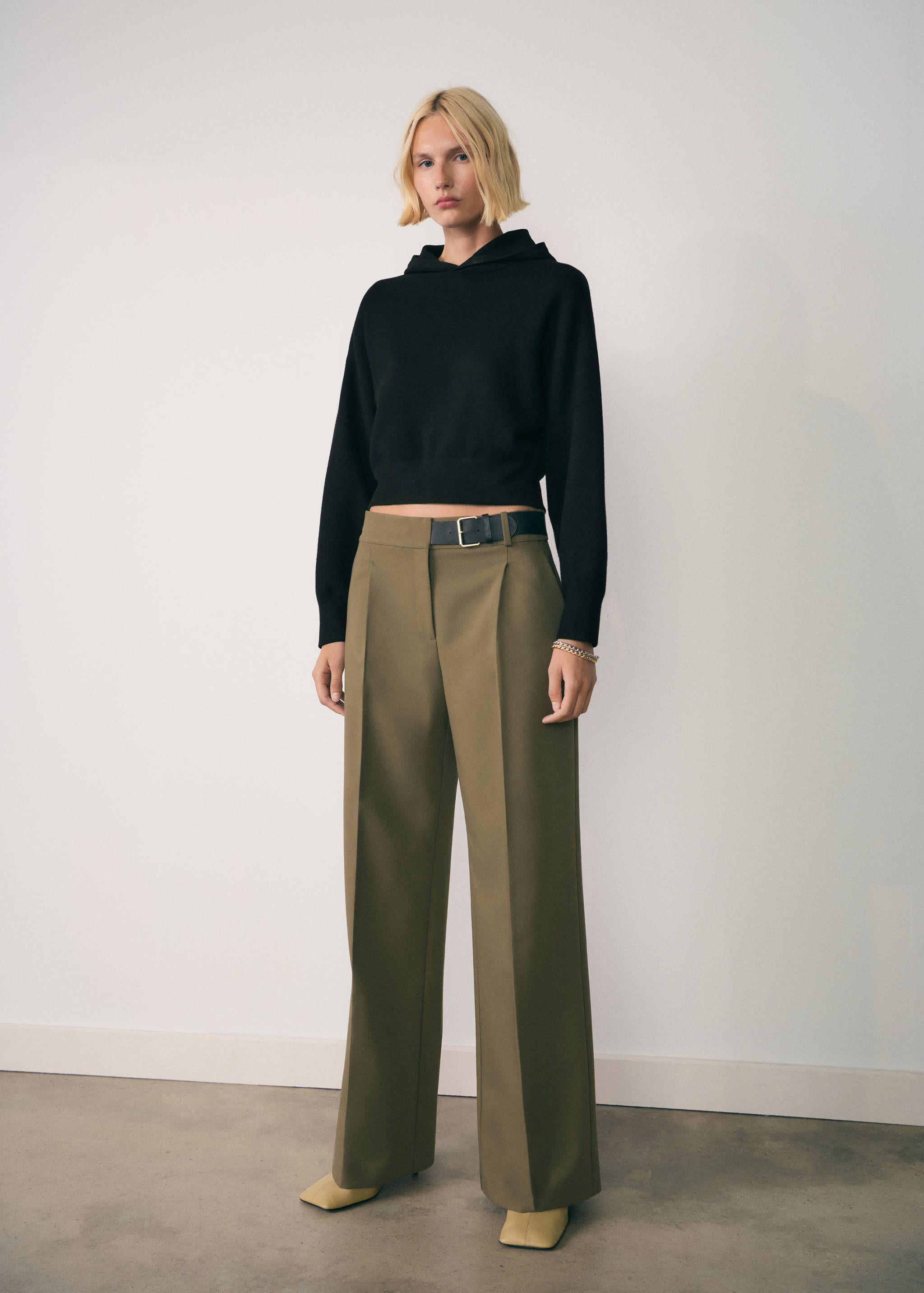 Pull-over maille capuche - Plan général