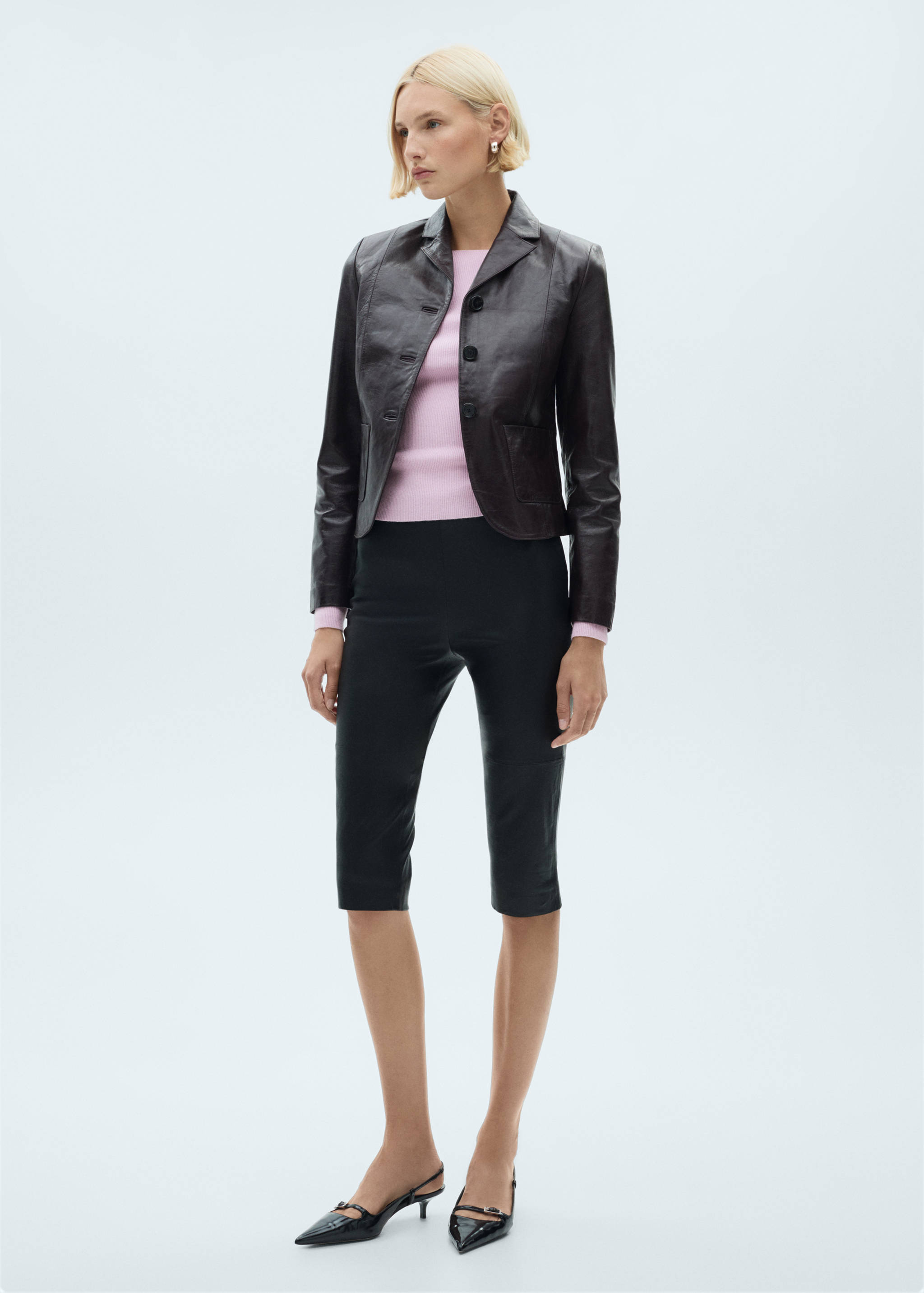 Boat-neck knitted sweater - General plane