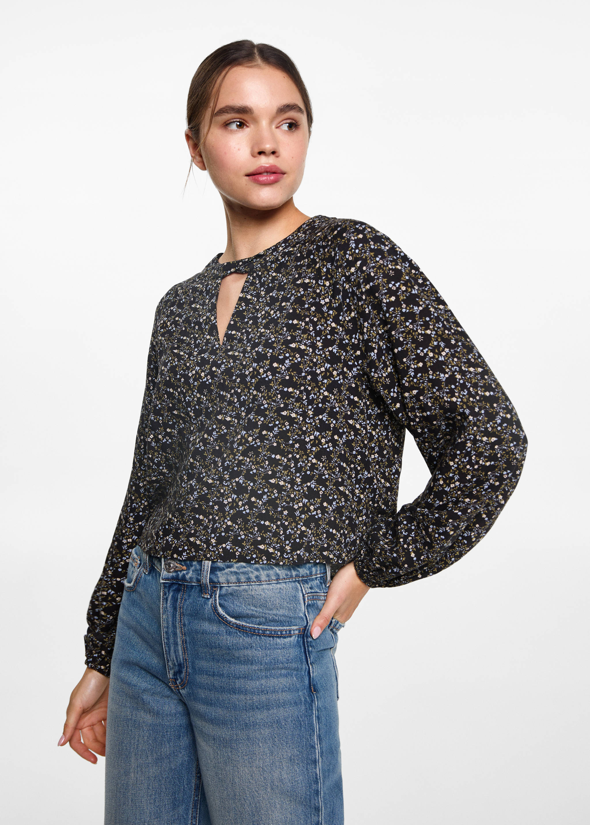 Blouse en imprimé floral - Plan moyen