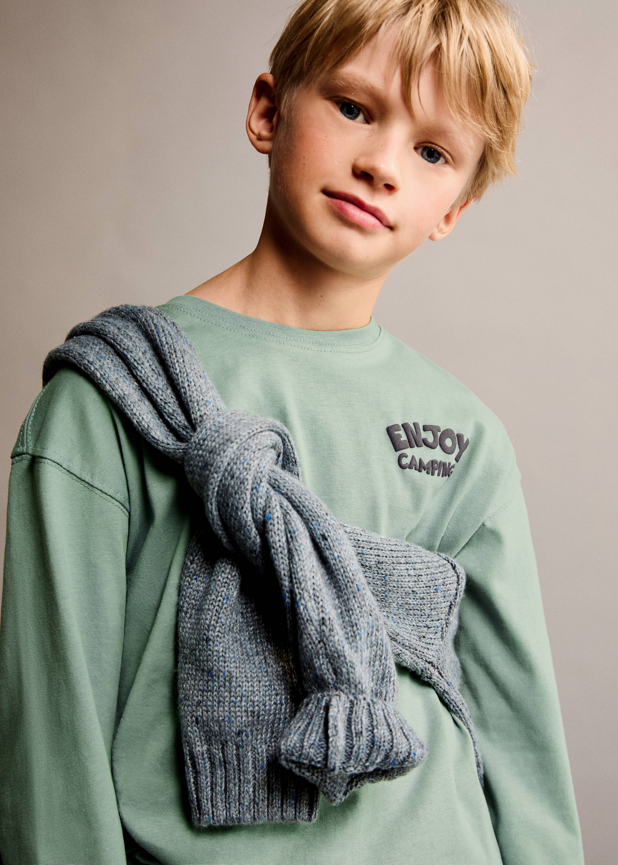 T-shirt manches longues imprimé - Détail de l'article 1
