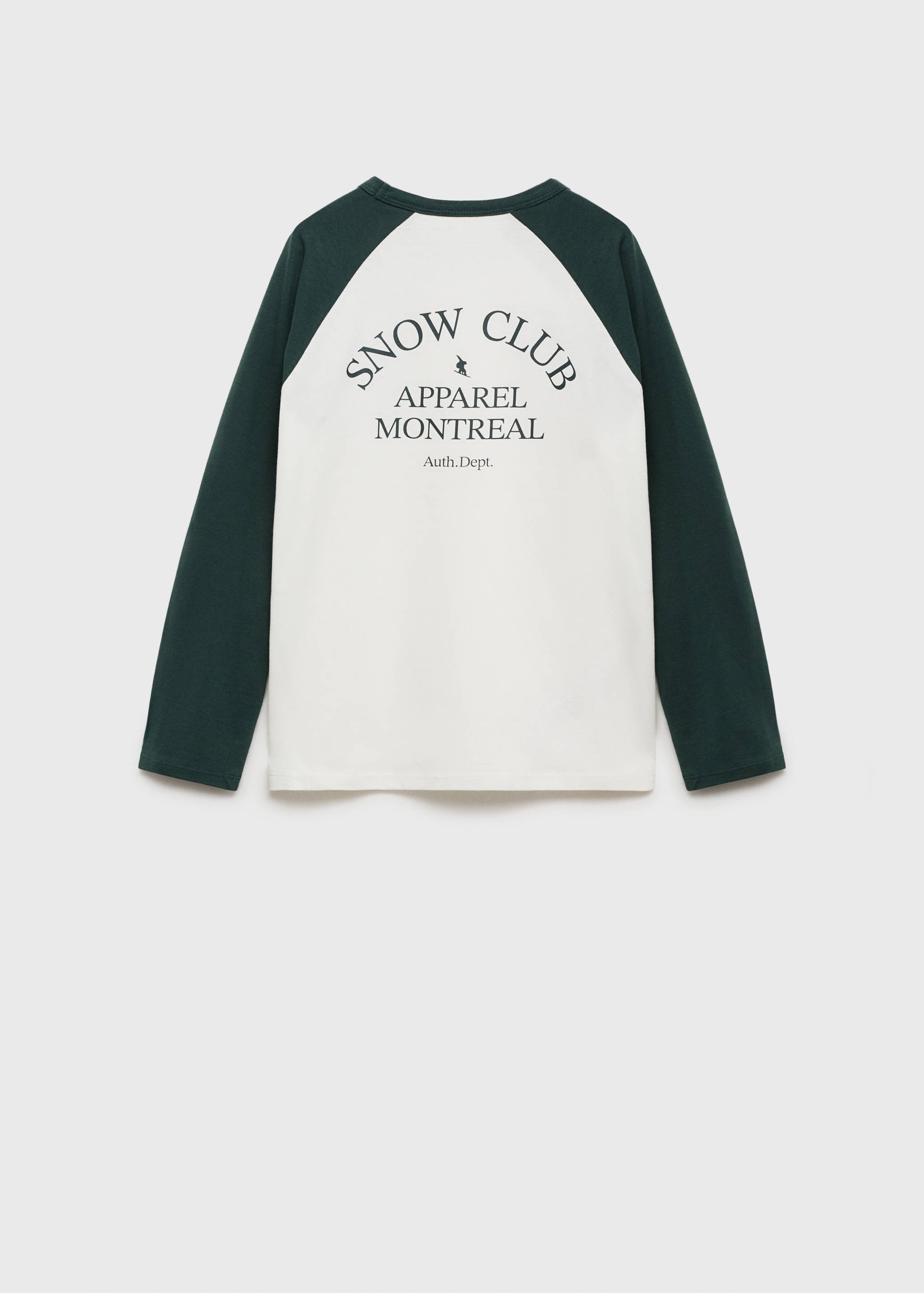 Contrasting cotton-blend T-shirt - Reverse of the article