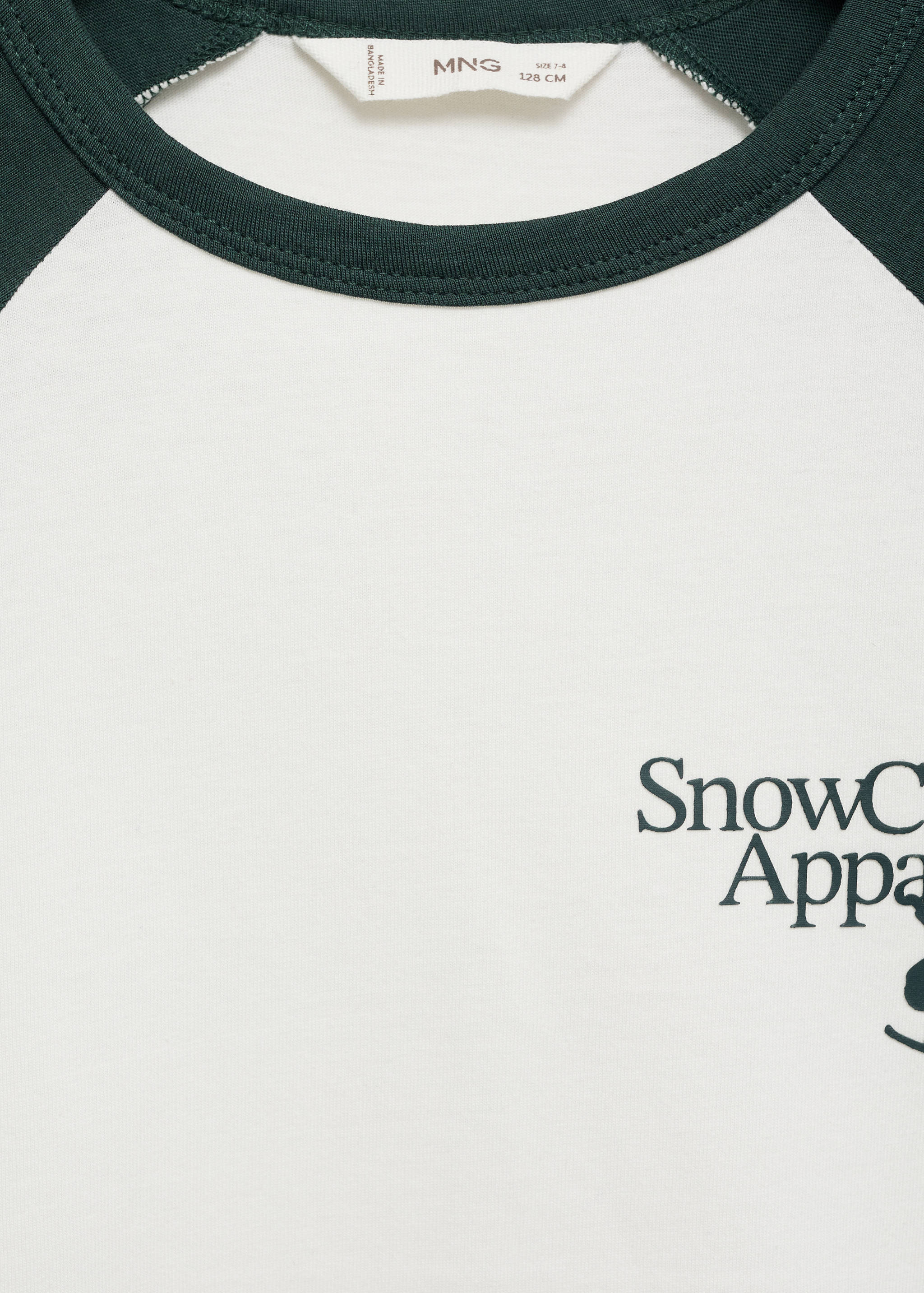 Contrasting cotton-blend T-shirt - Details of the article 0