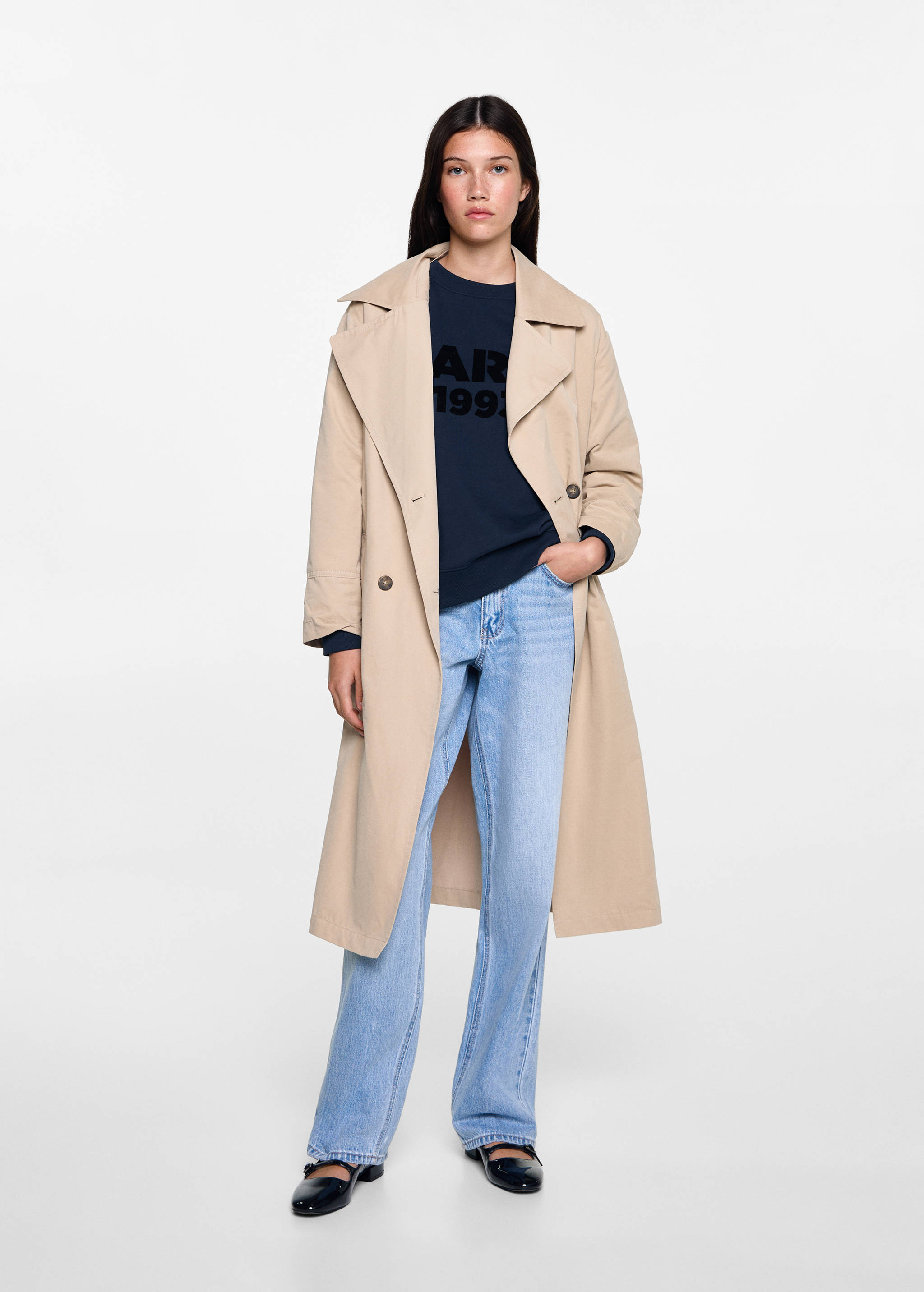 Sweat-shirt coton imprimé - Plan général