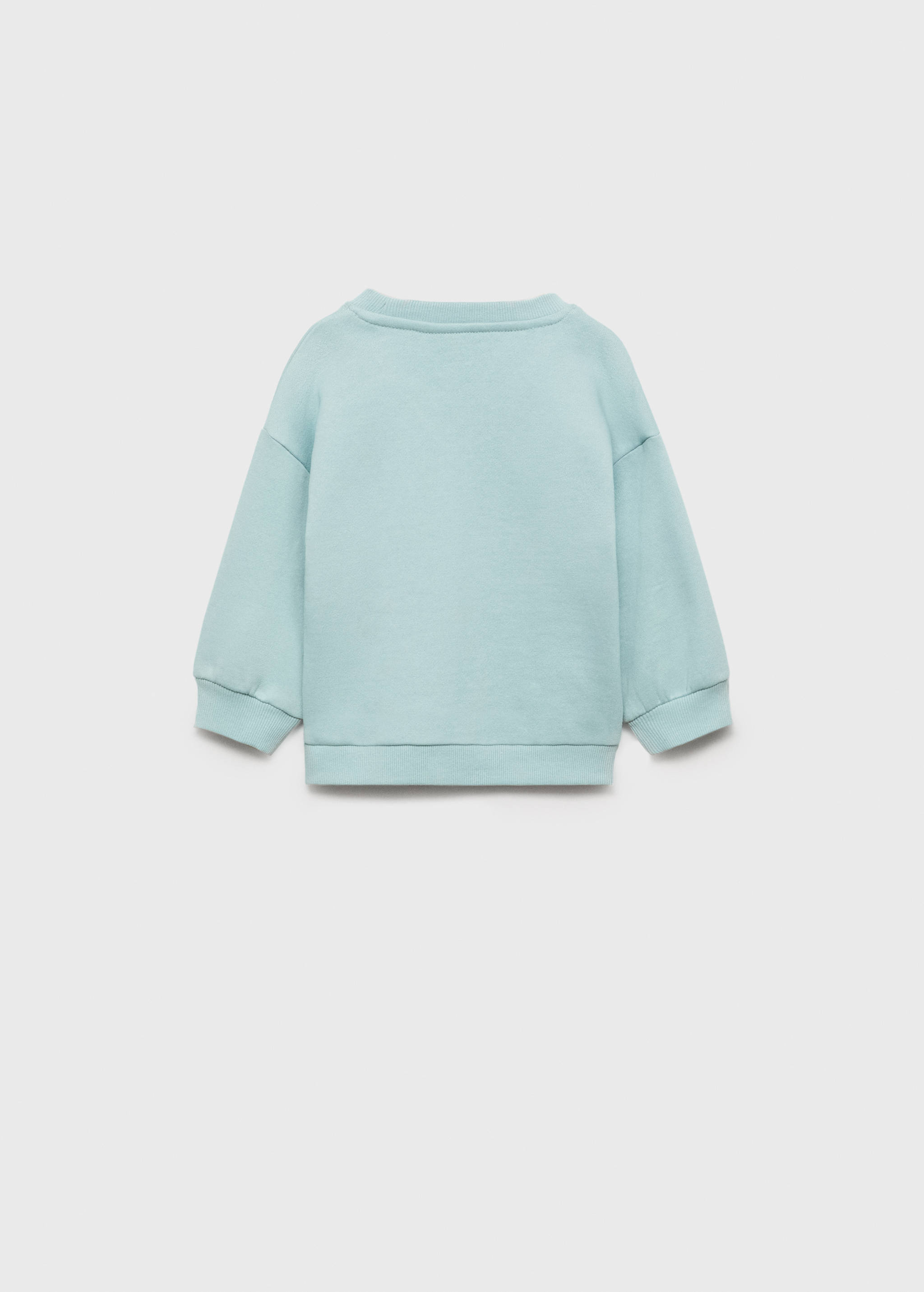 Floral embroidered sweatshirt - Reverse of the article