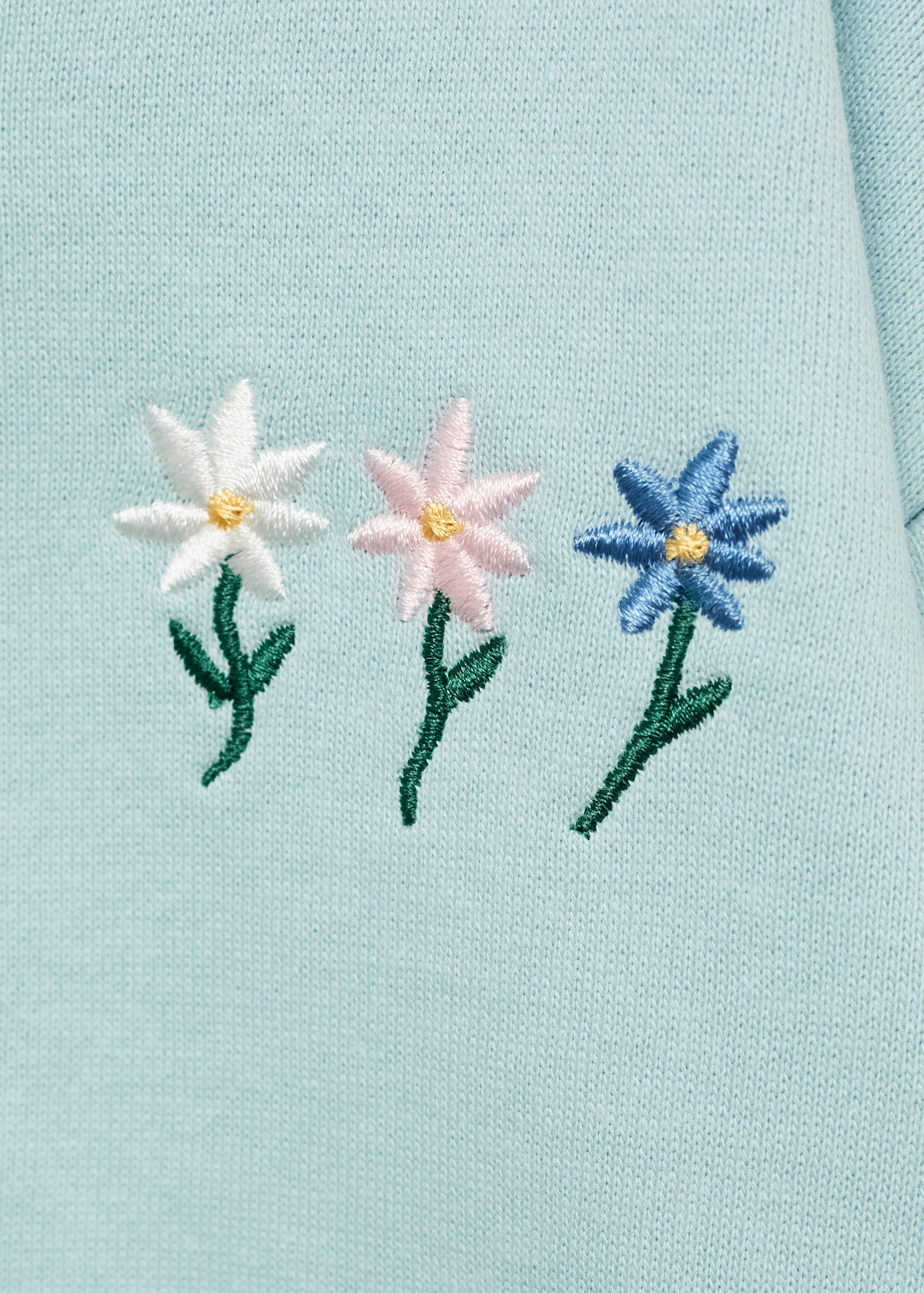 Floral embroidered sweatshirt - Details of the article 8