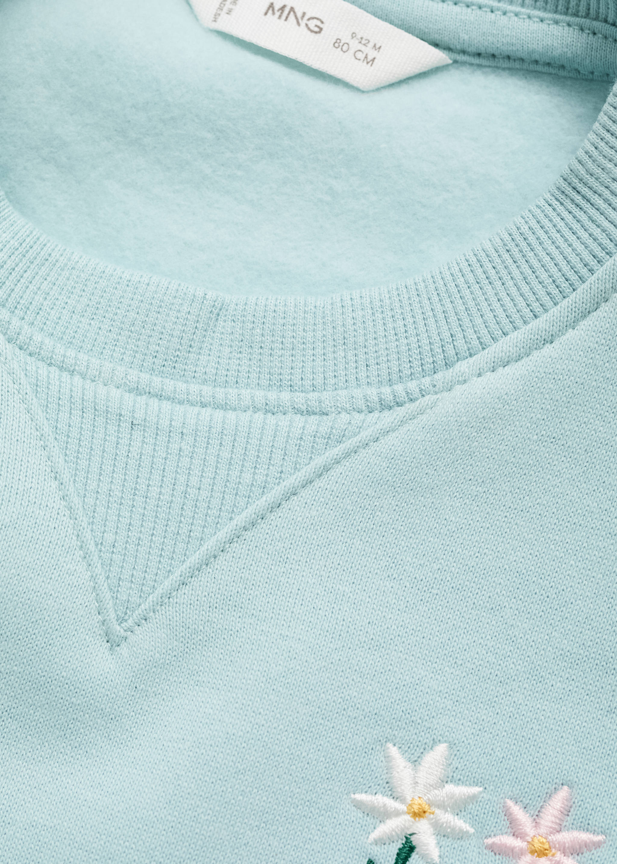 Floral embroidered sweatshirt - Details of the article 0