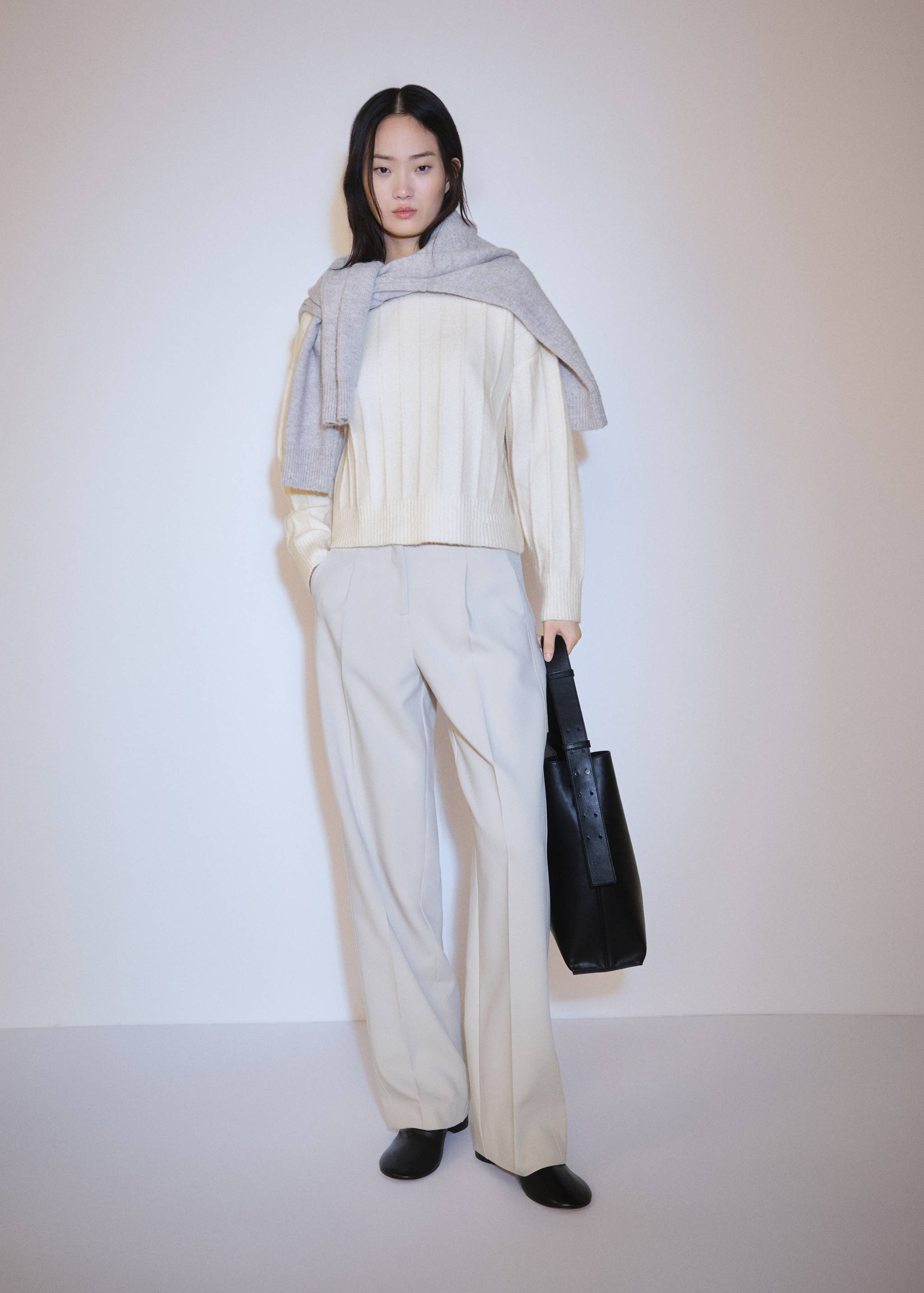 Pull-over maille col montant - Plan général