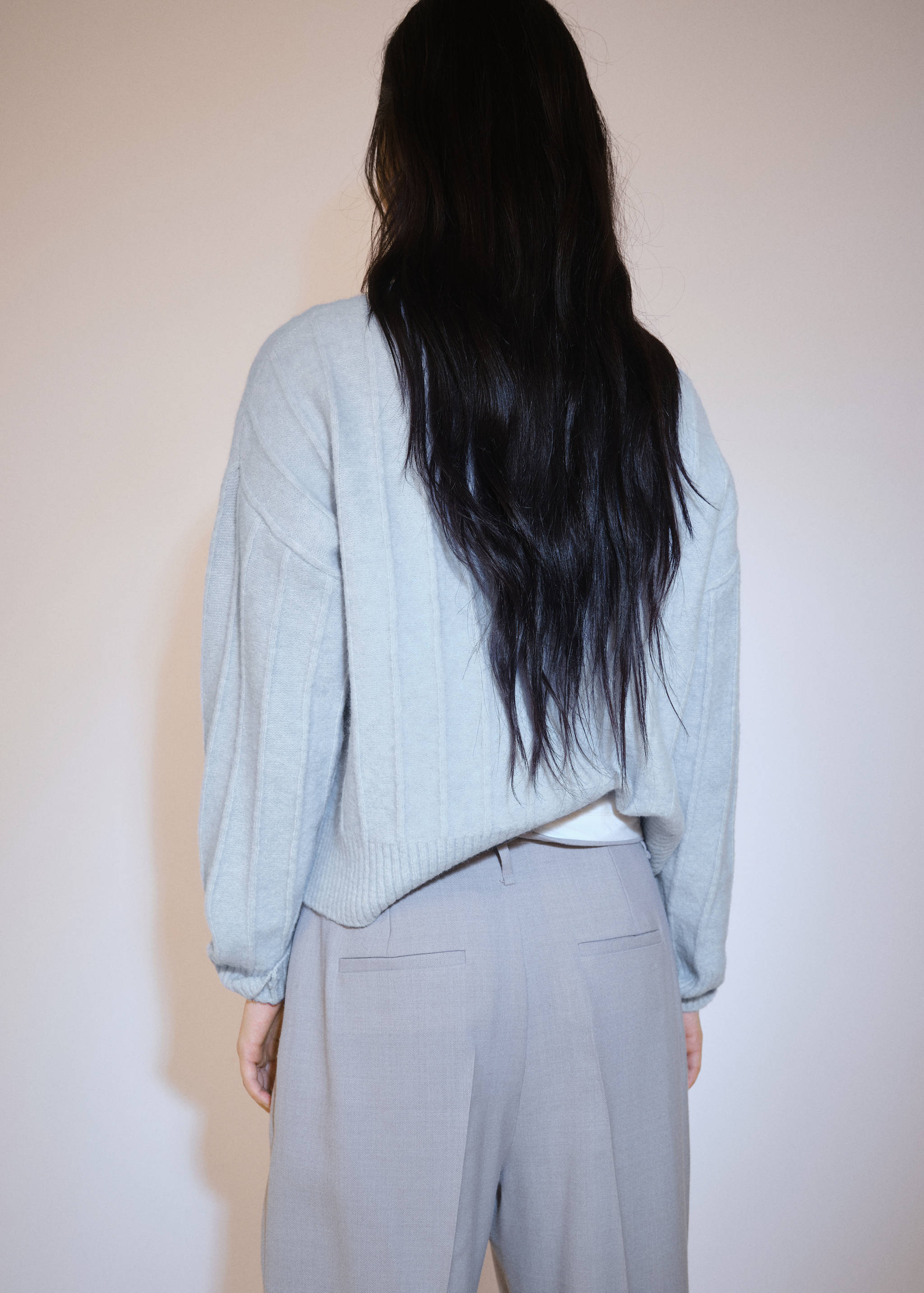 Pull-over maille col montant - Verso de l’article