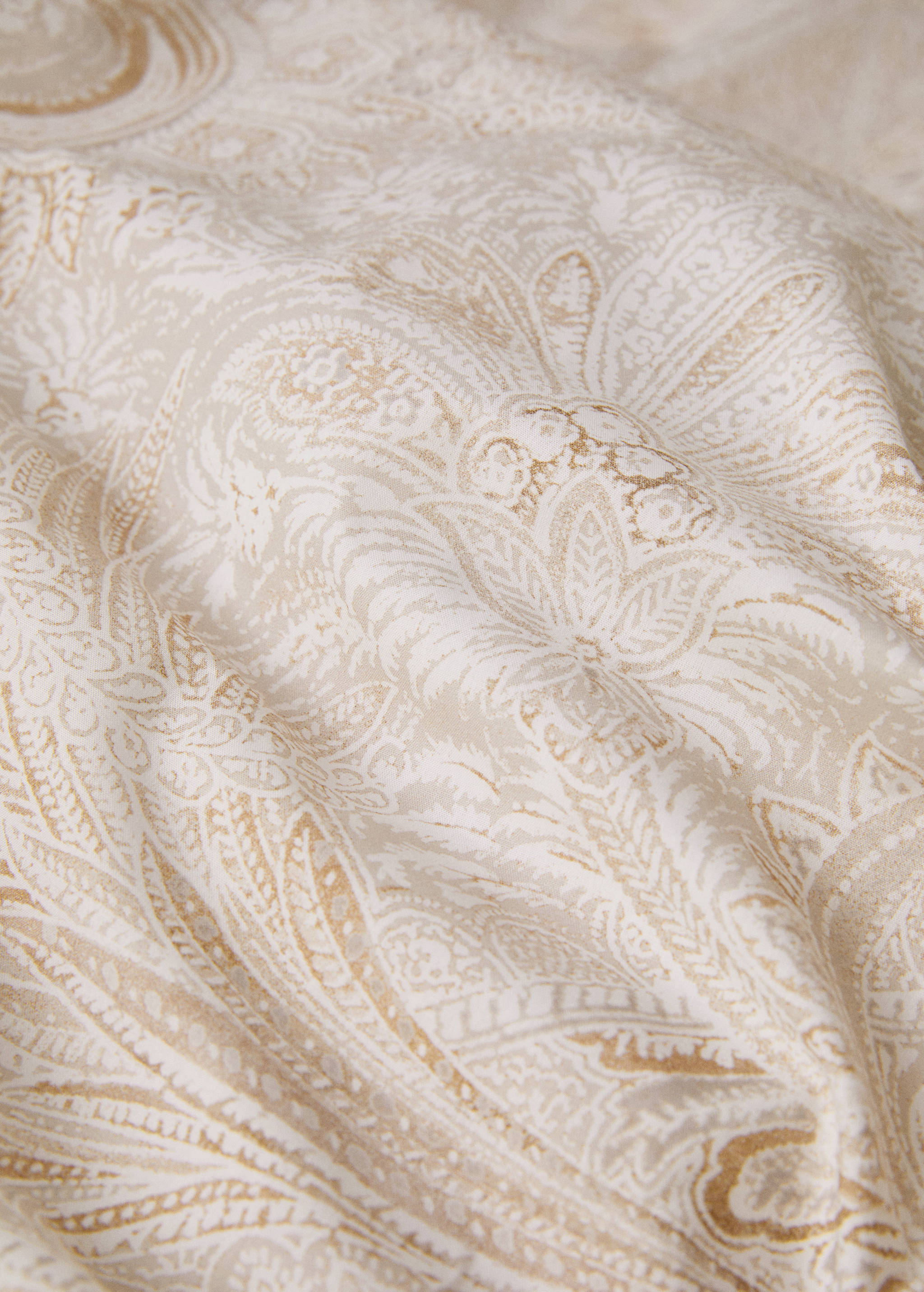 Percale cotton Paisley-print duvet cover for 150cm bed - Details of the article 1