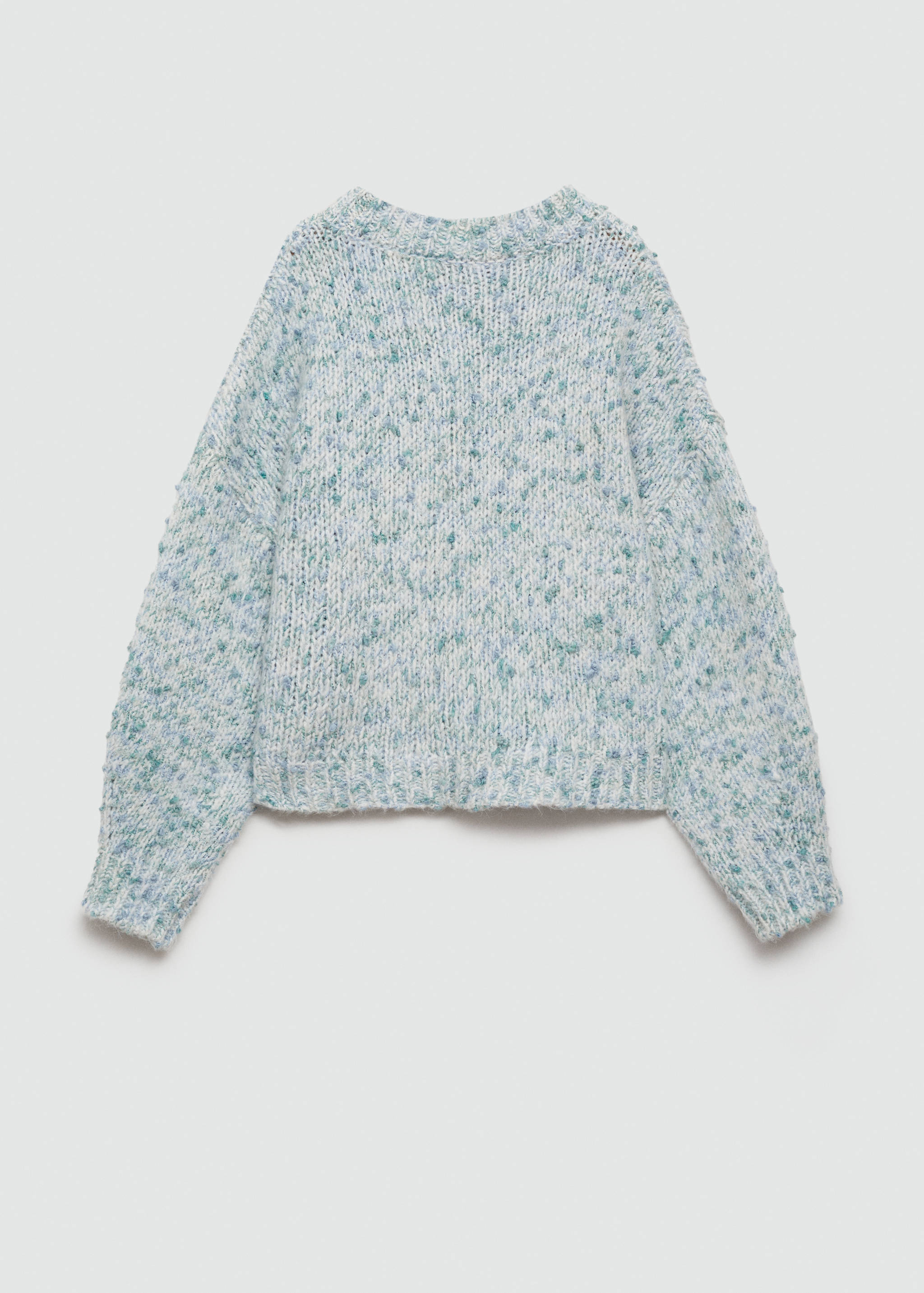 Bicolour knit sweater - Reverse of the article