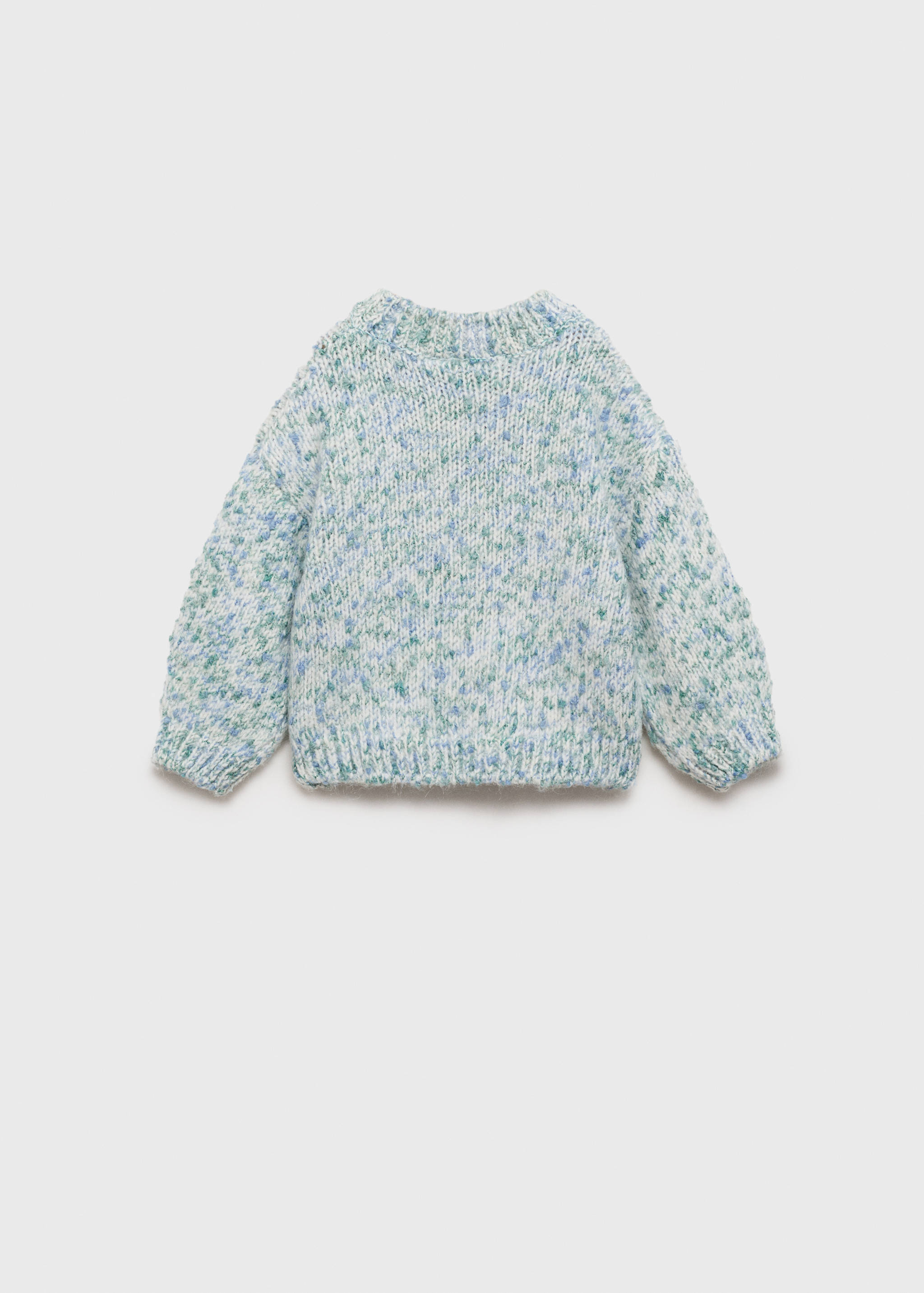 Bicolour knit sweater - Reverse of the article