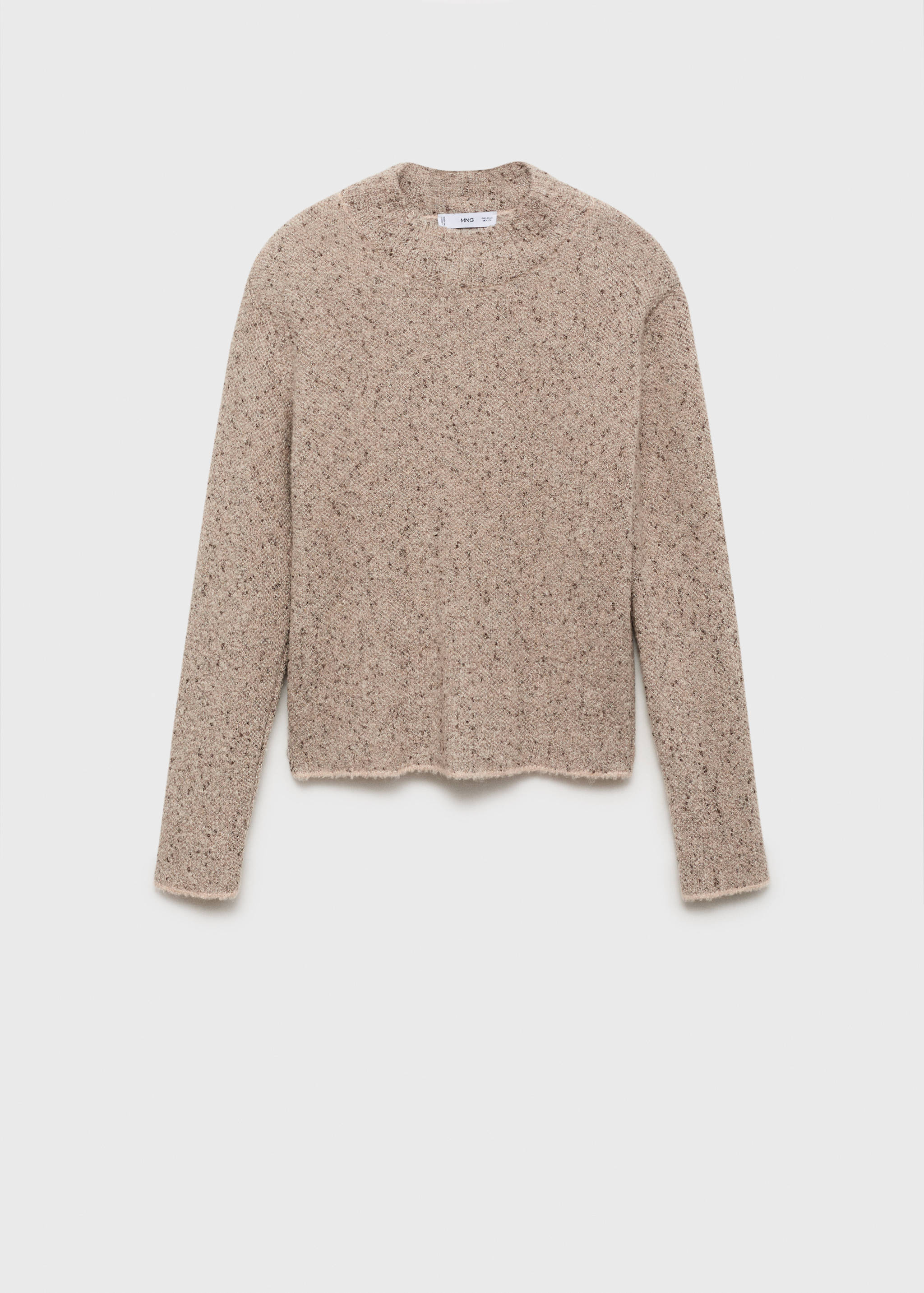 Rib-knit sweater with perkins neck - Article without model