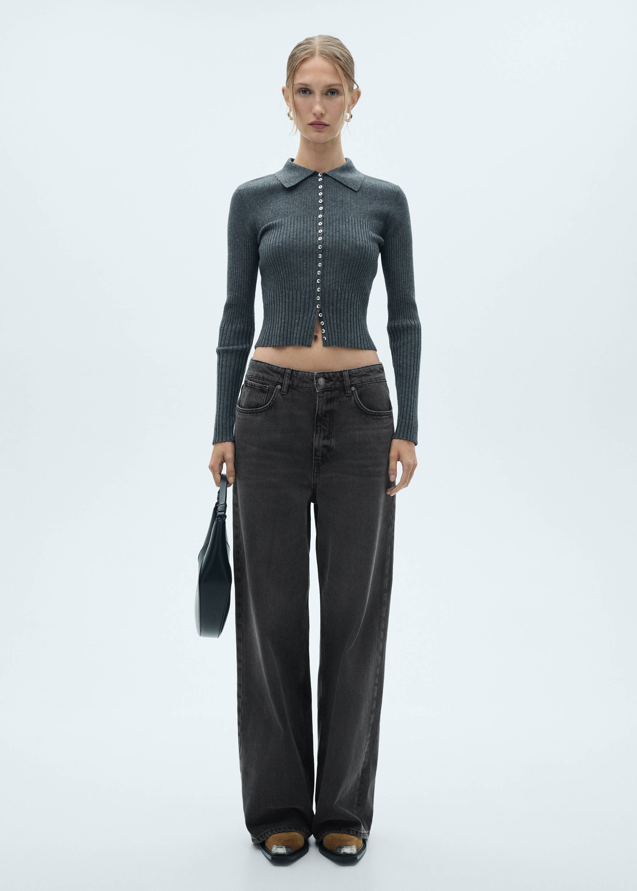 Jean wideleg loose taille basse - Plan général