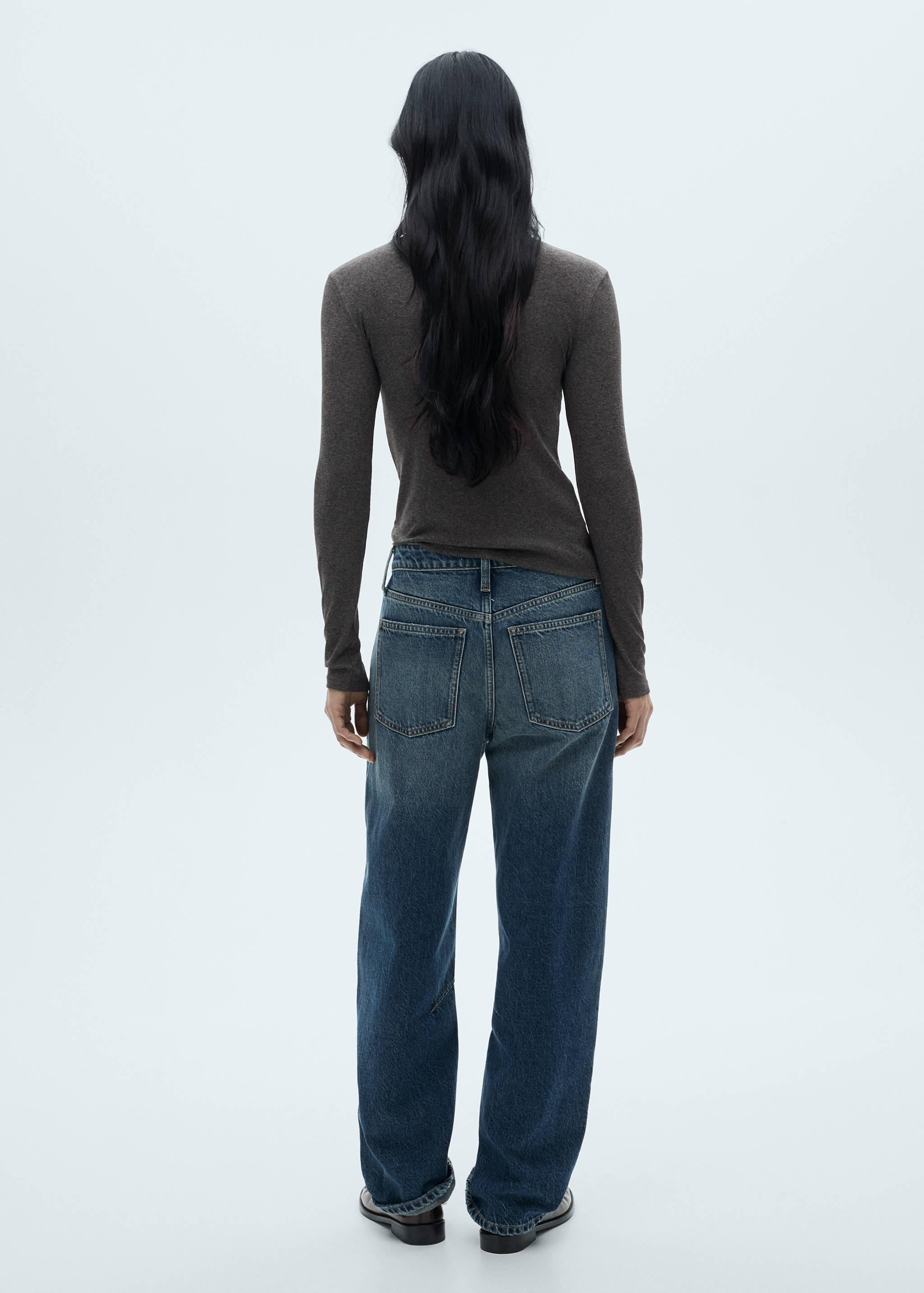 T-shirt col montant fermeture Éclair - Verso de l’article