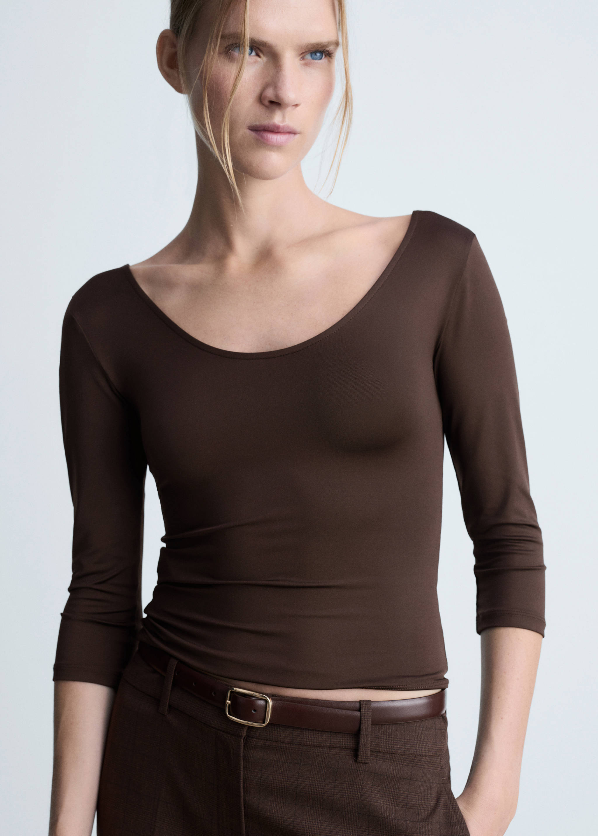 七分袖T恤 - null