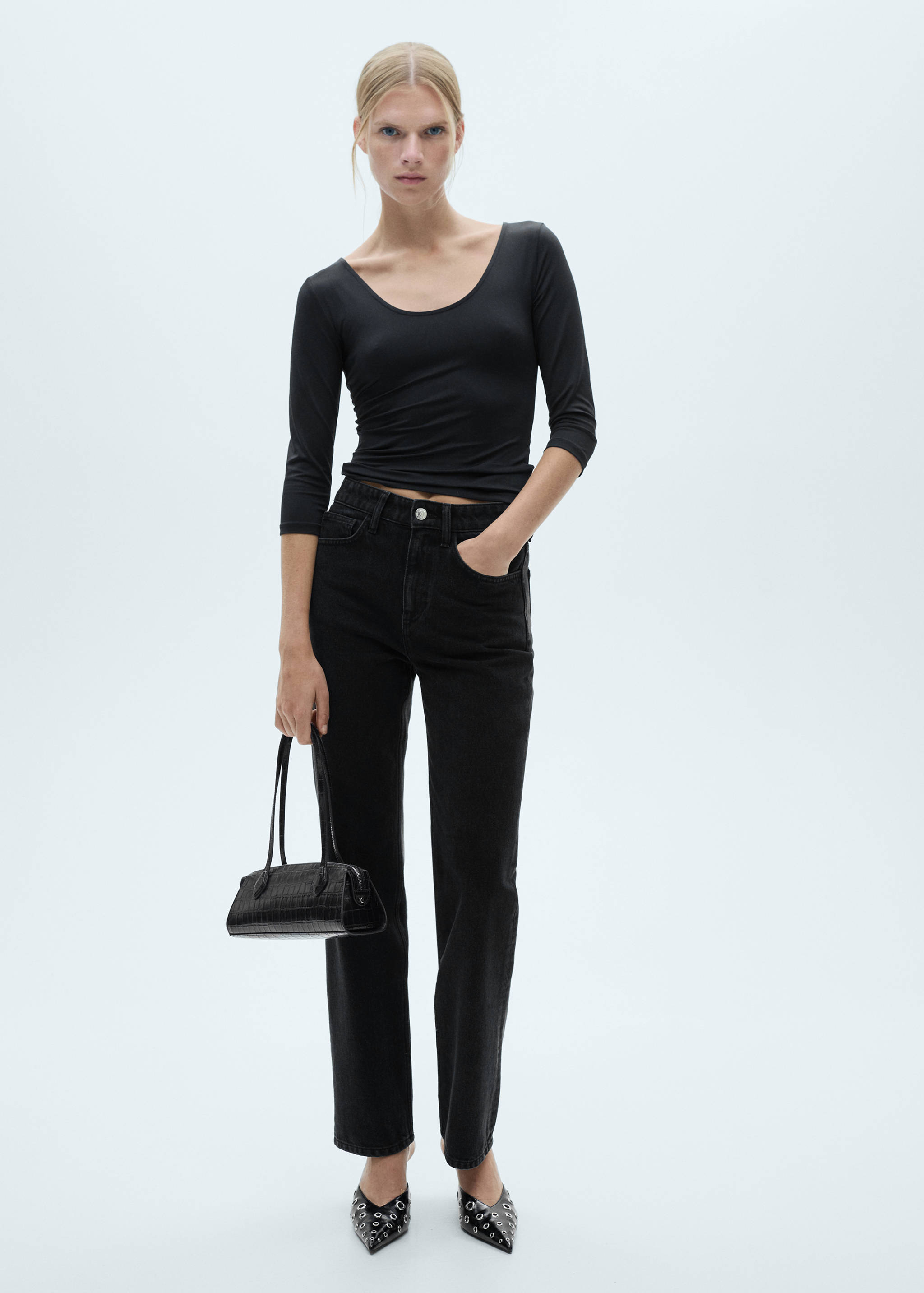 七分袖T恤 - null