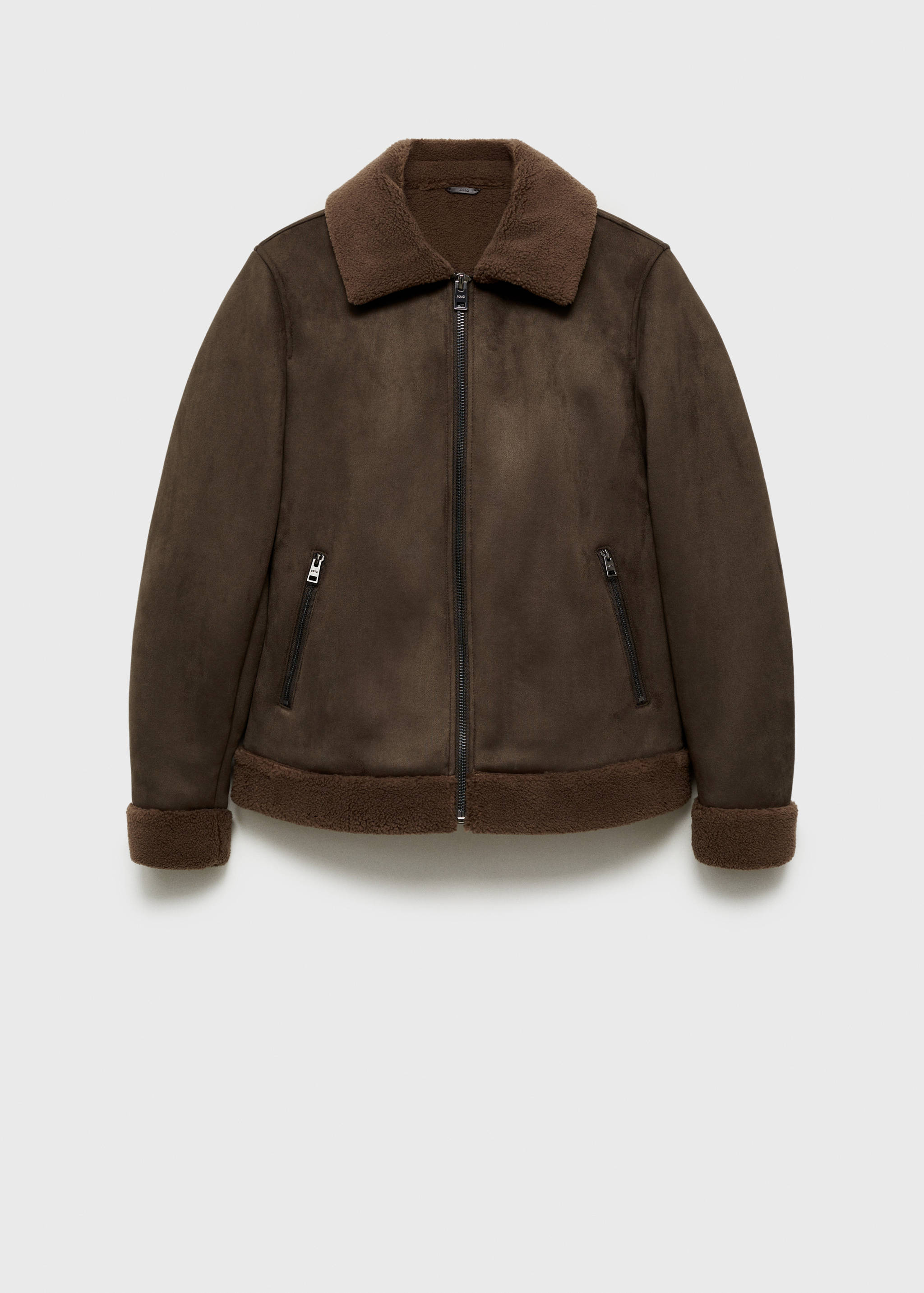 Jacket with shearling-effect lining - Article without model