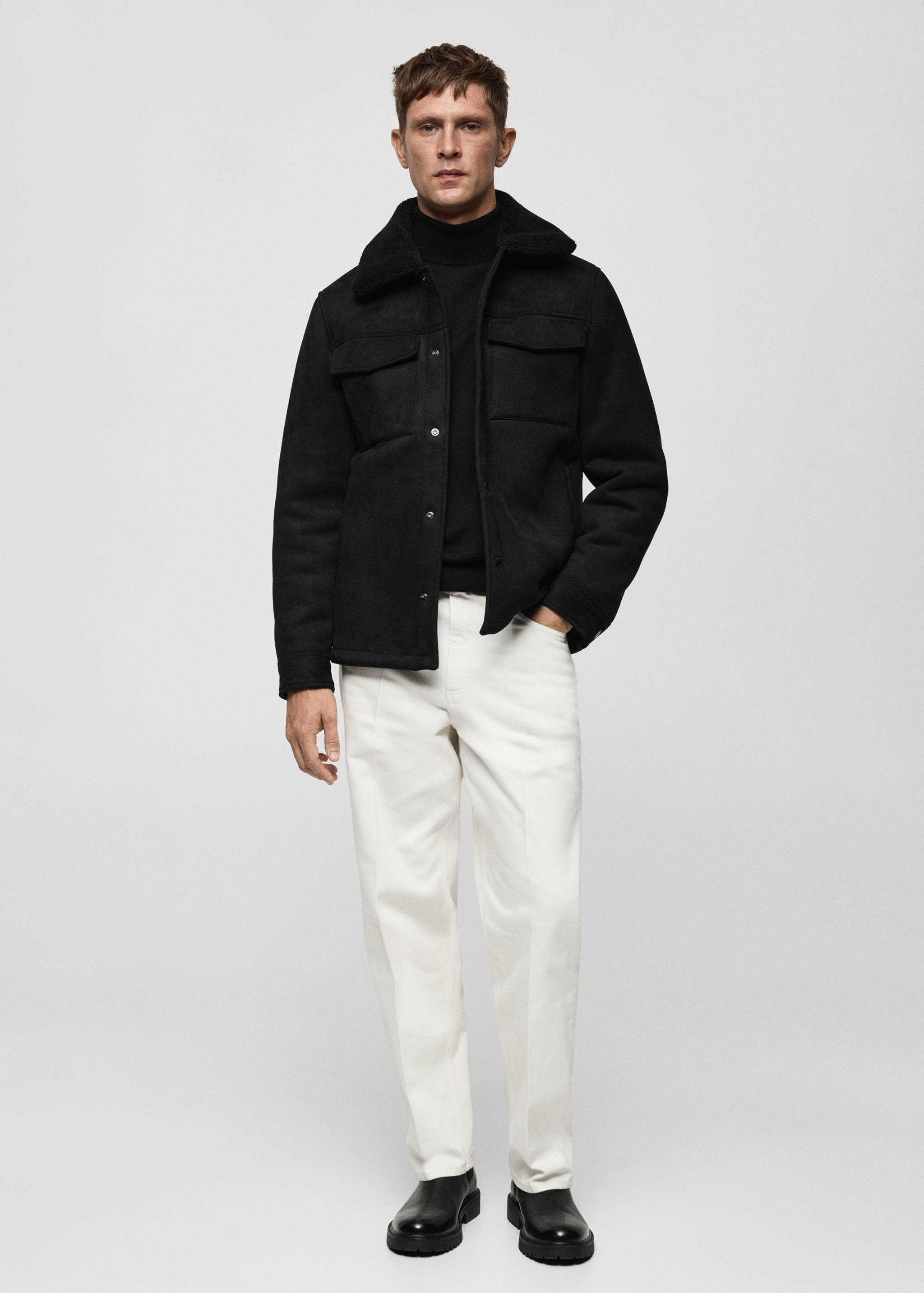 Double face sheepskin jacket - General plane