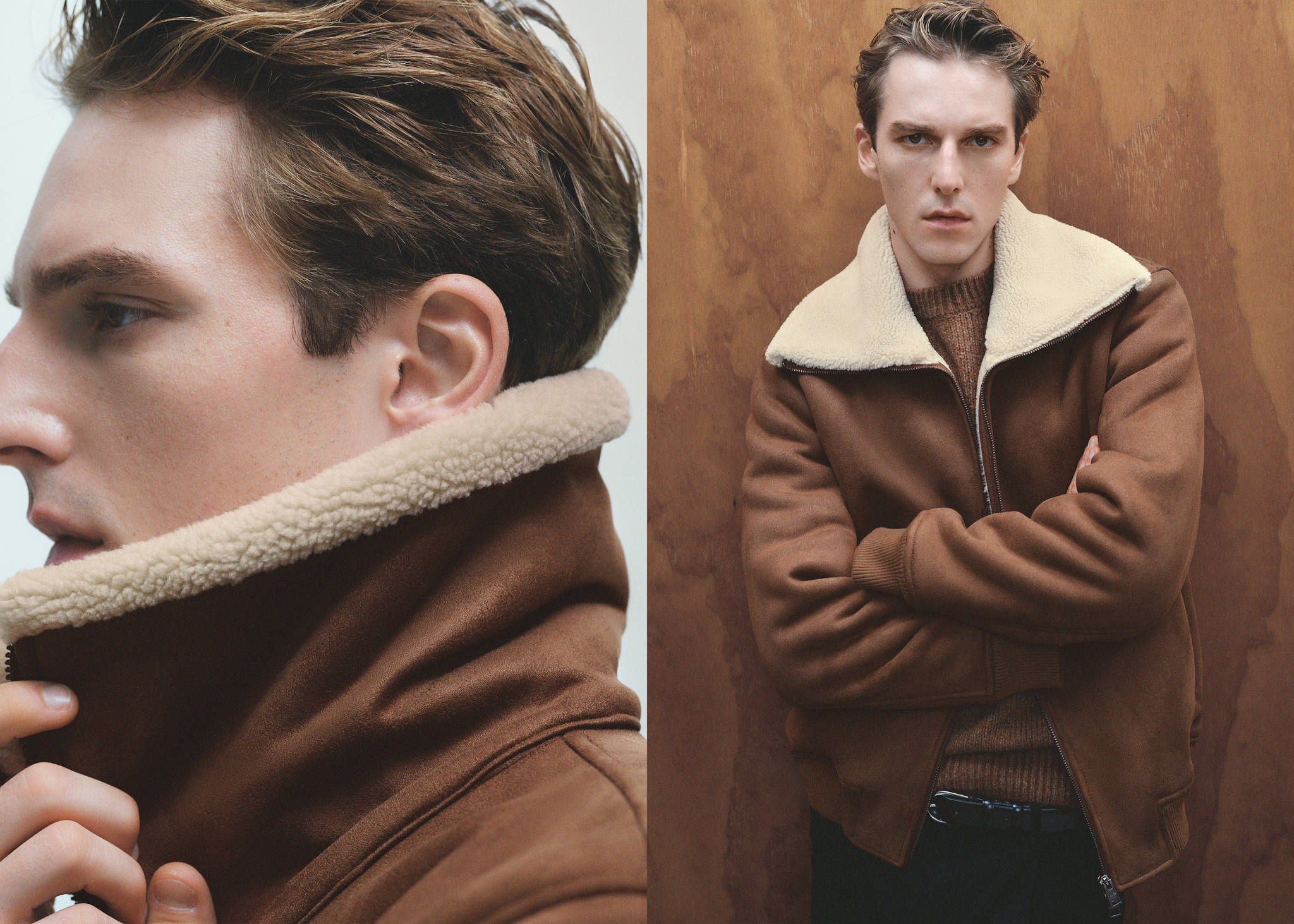 Double face sheepskin jacket - Panoramic plane