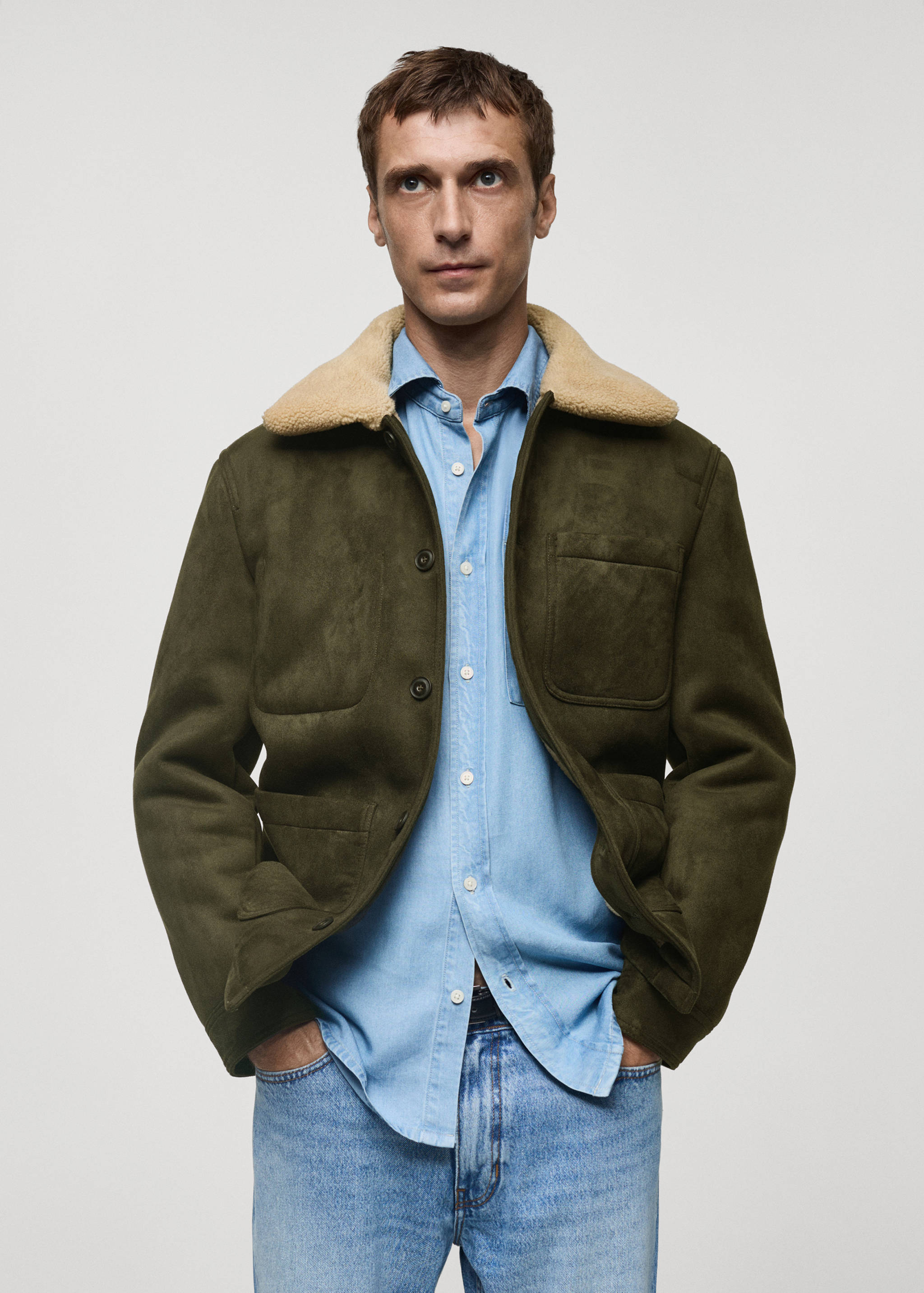 Double face jacket with fleece lining - Medium plane