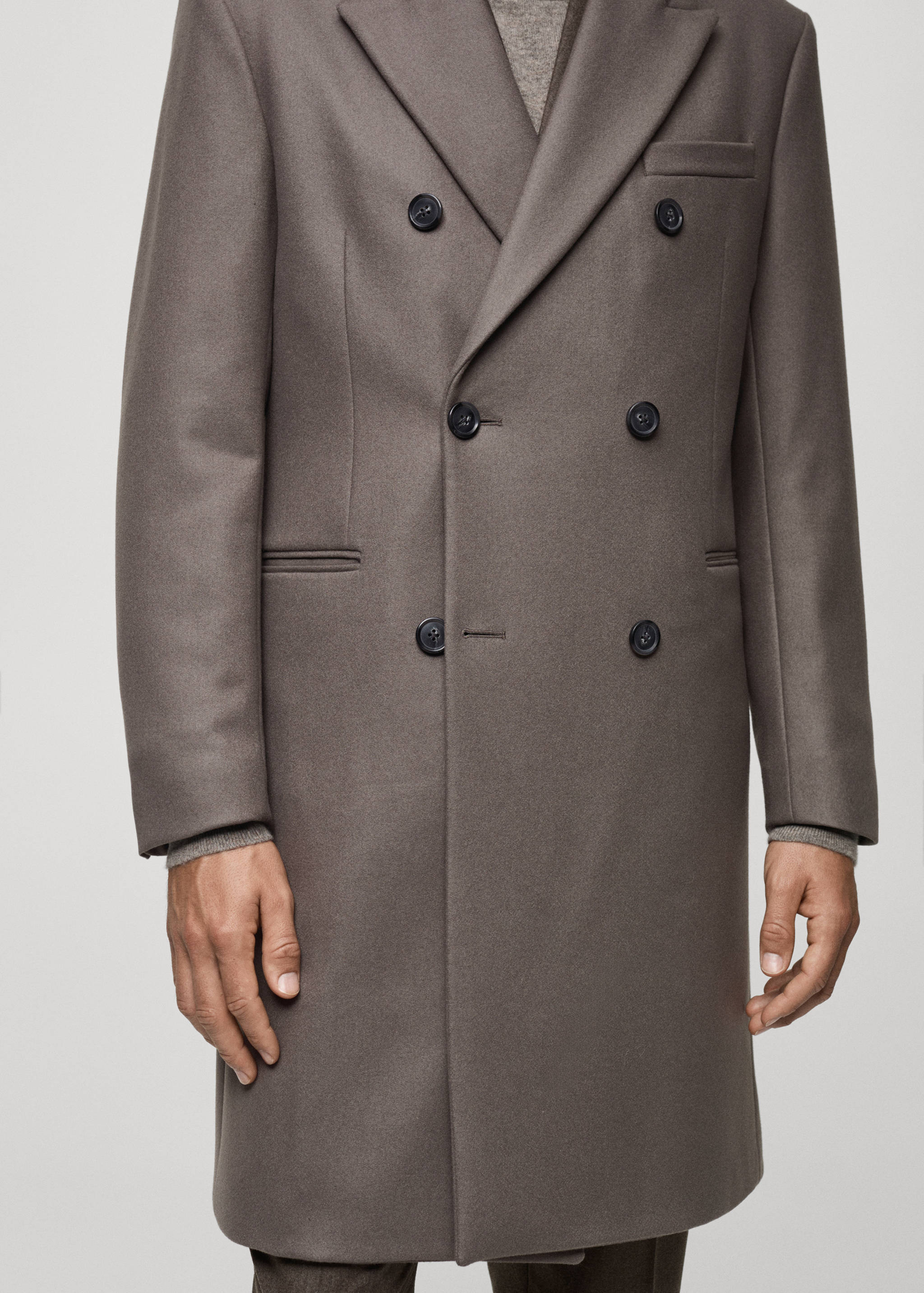 Manteau croisé 100 % laine italienne - Détail de l'article 6