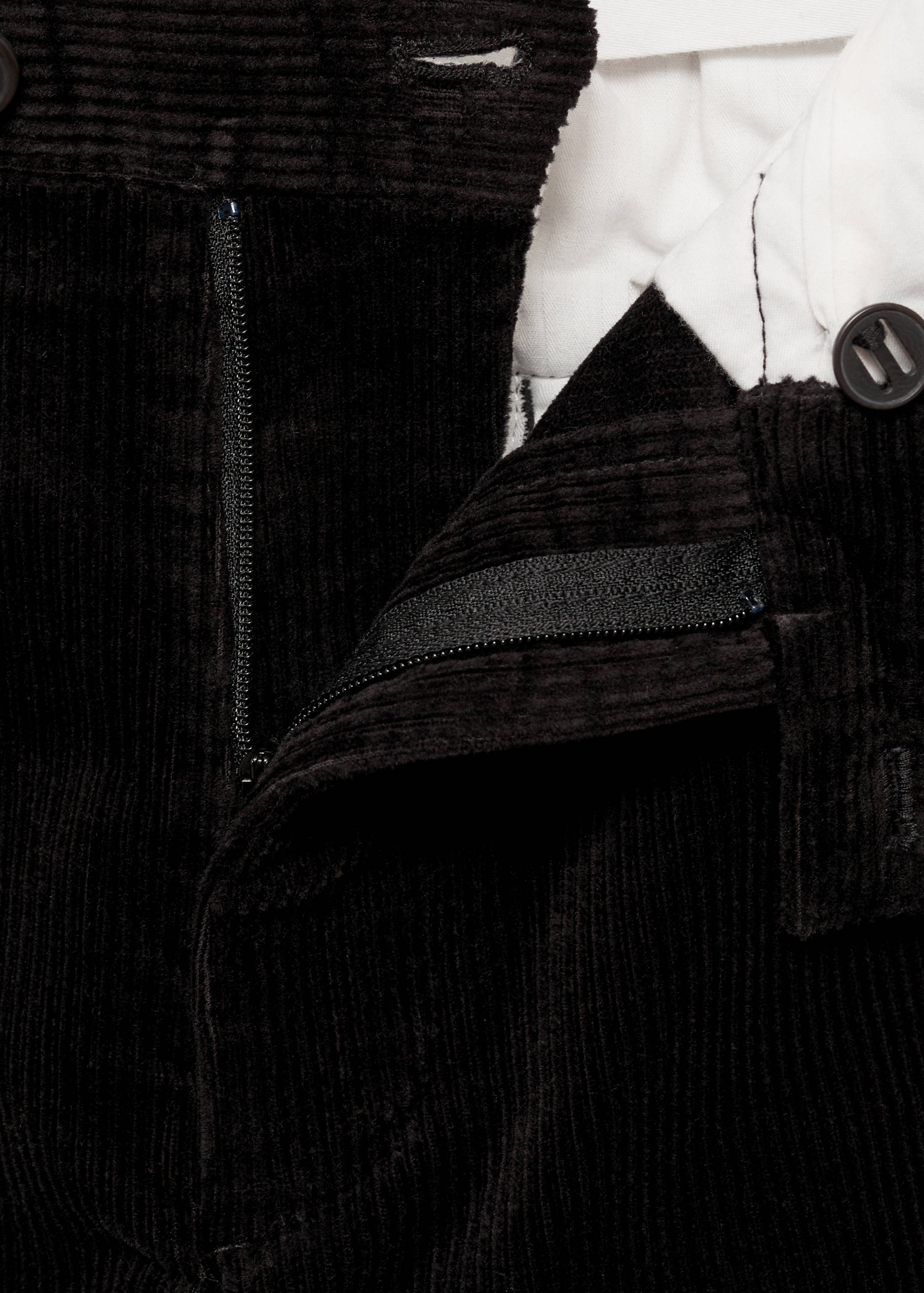 Corduroy straight-fit trousers - Details of the article 8
