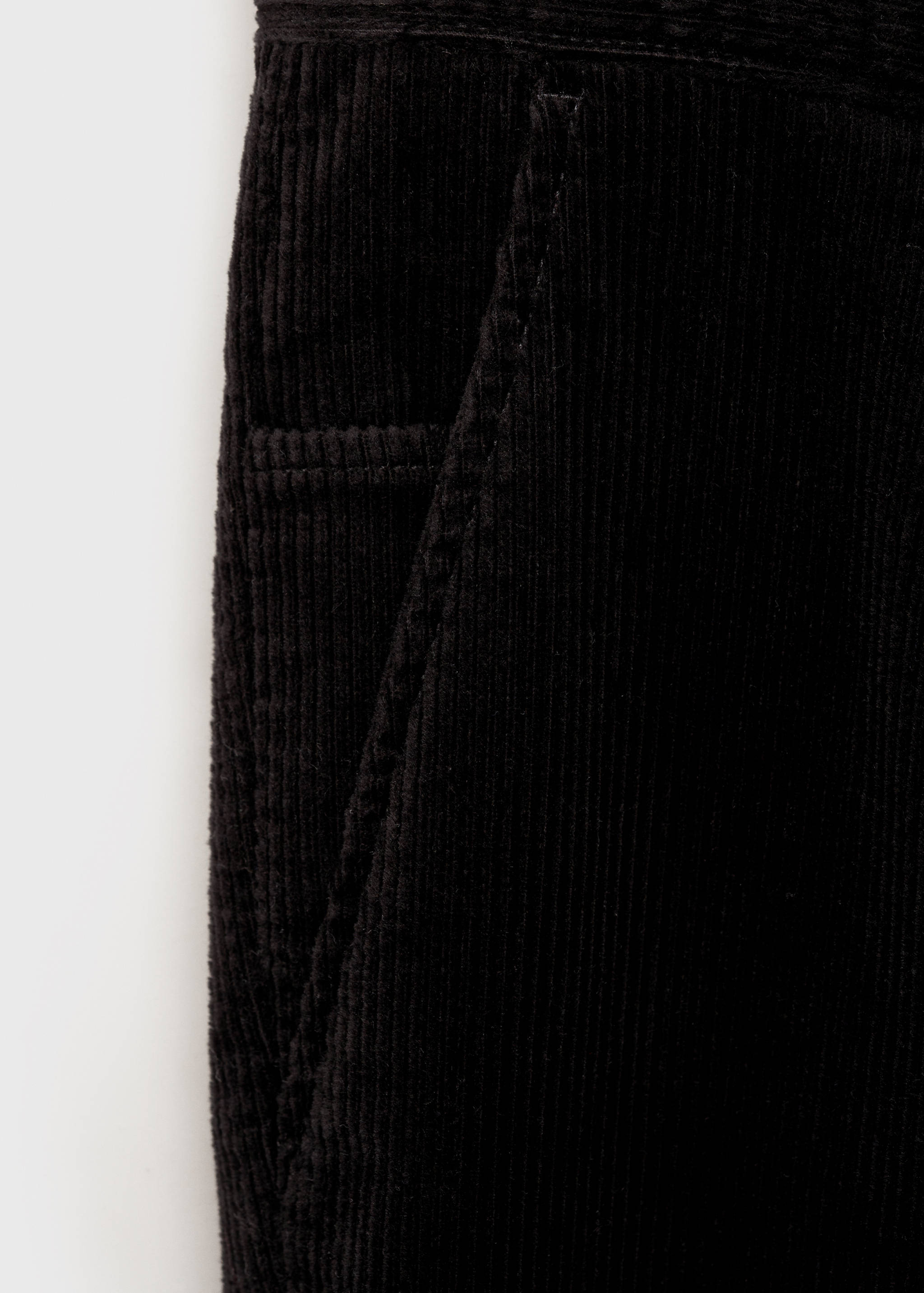 Corduroy straight-fit trousers - Details of the article 0