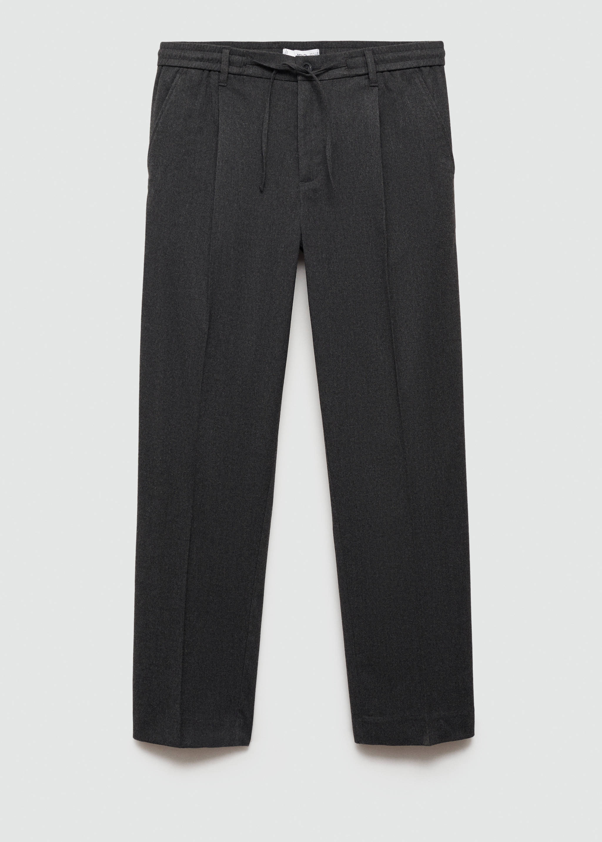 Regular fit cord pleated pants - Article without model
