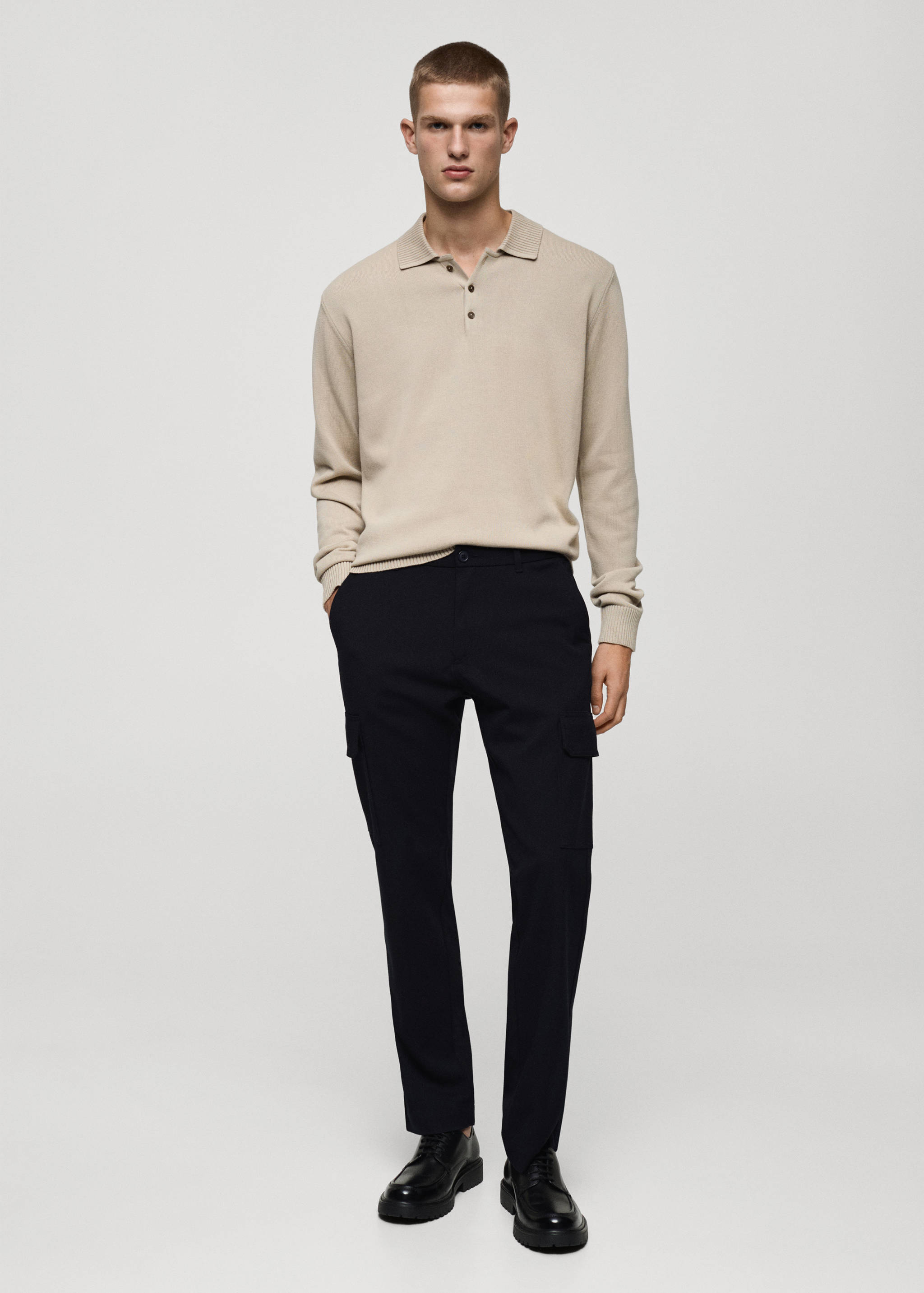 Regular-fit cargo trousers - General plane