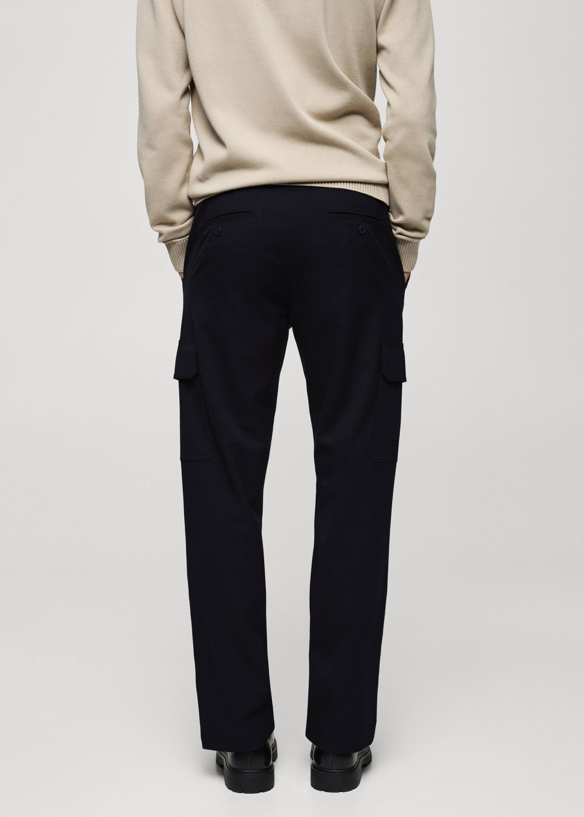 Regular-fit cargo trousers - Reverse of the article