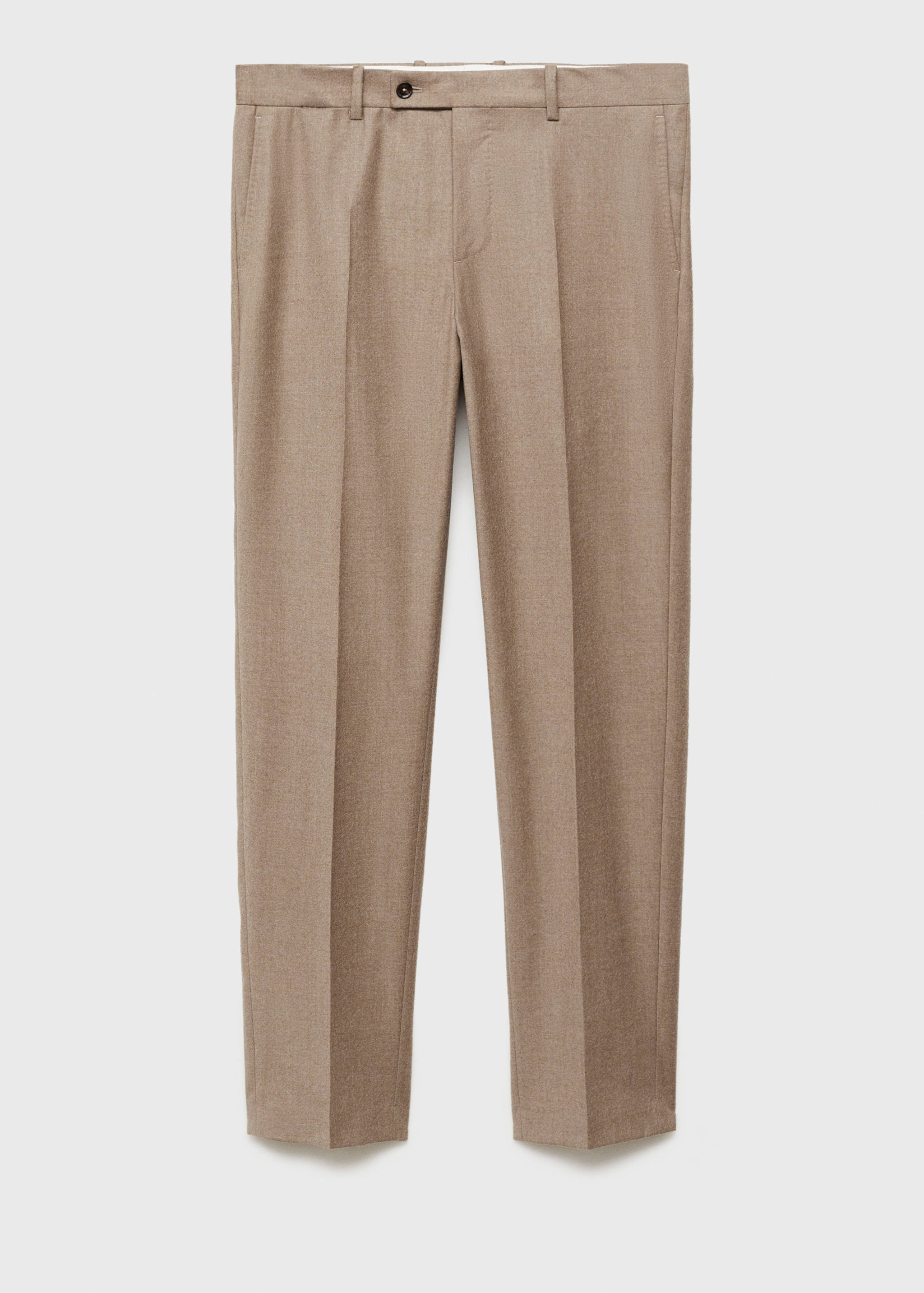 100% Italian virgin wool flannel suit trousers - Article without model