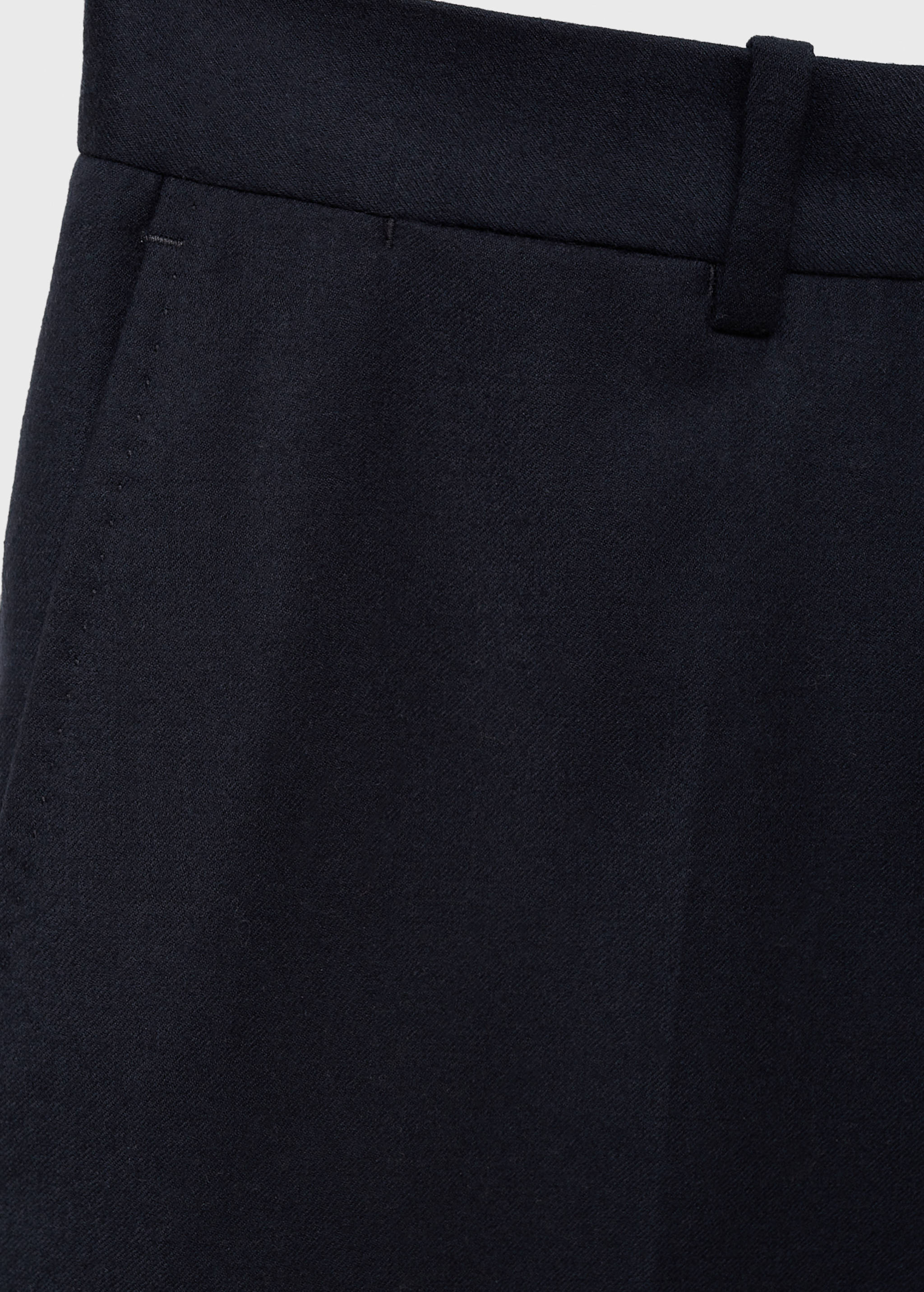 100% Italian virgin wool flannel suit trousers - Details of the article 8