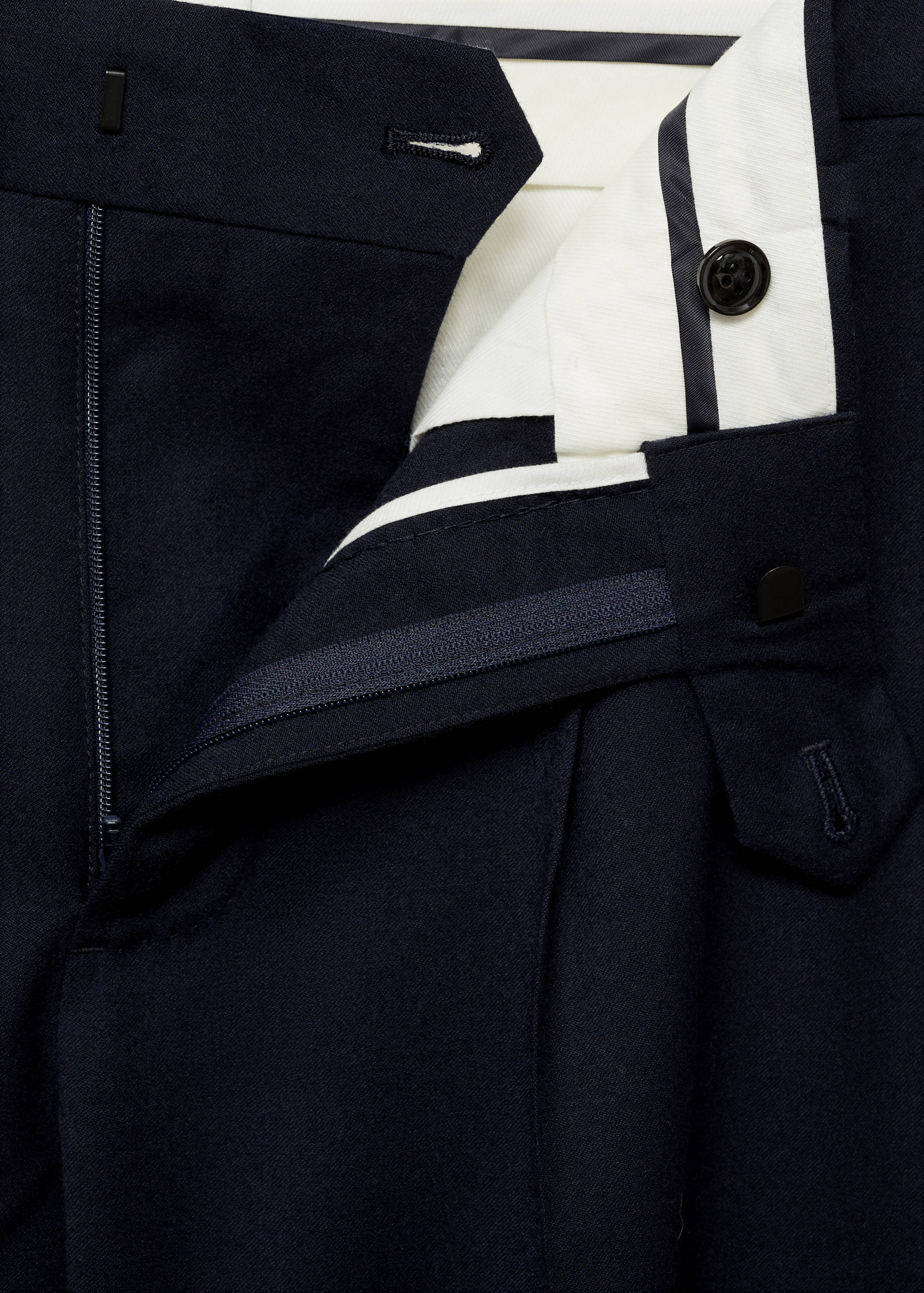 Pantalon costume flanelle 100 % laine vierge - Détail de l'article 8