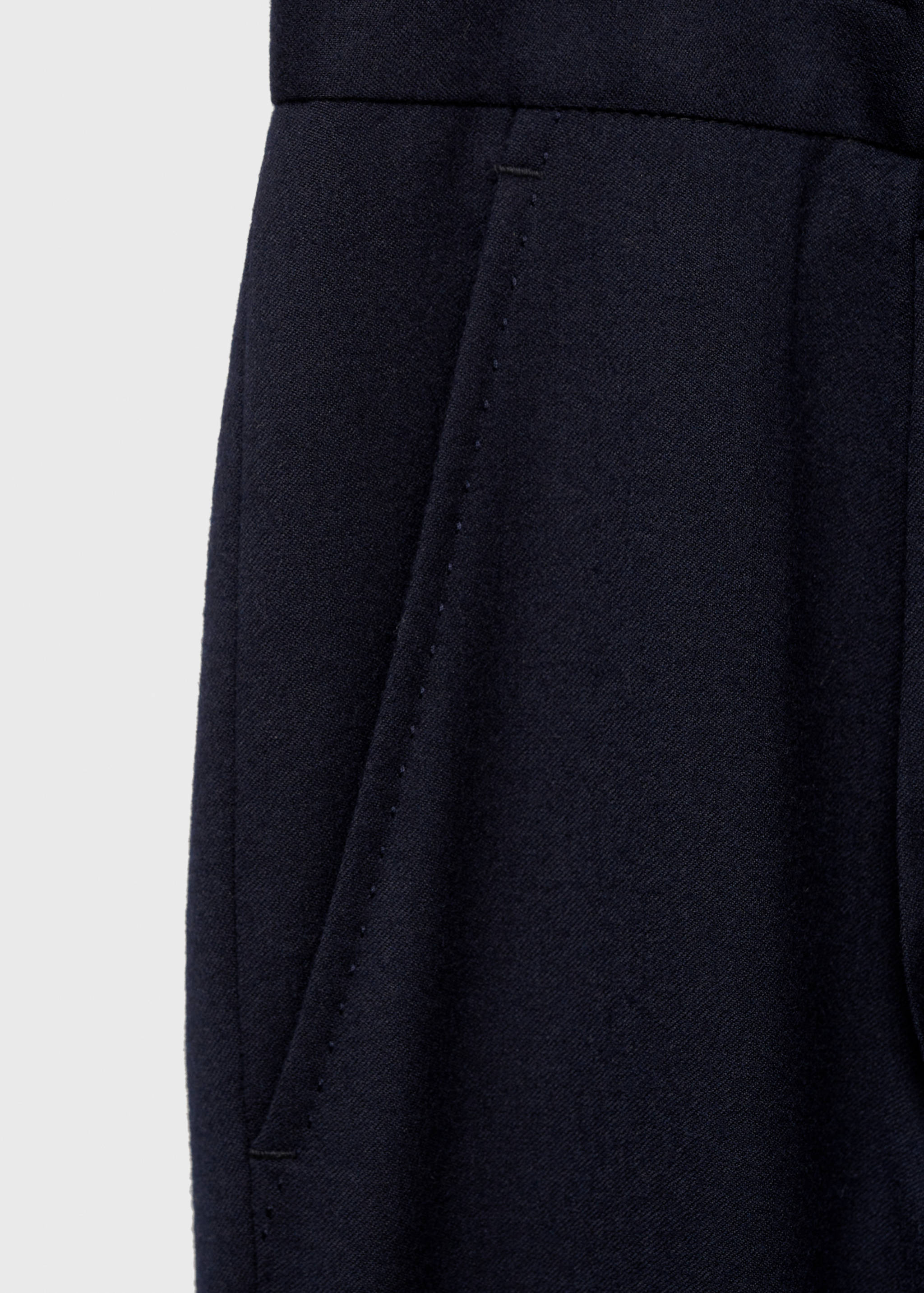 Pantalon costume flanelle 100 % laine vierge - Détail de l'article 0