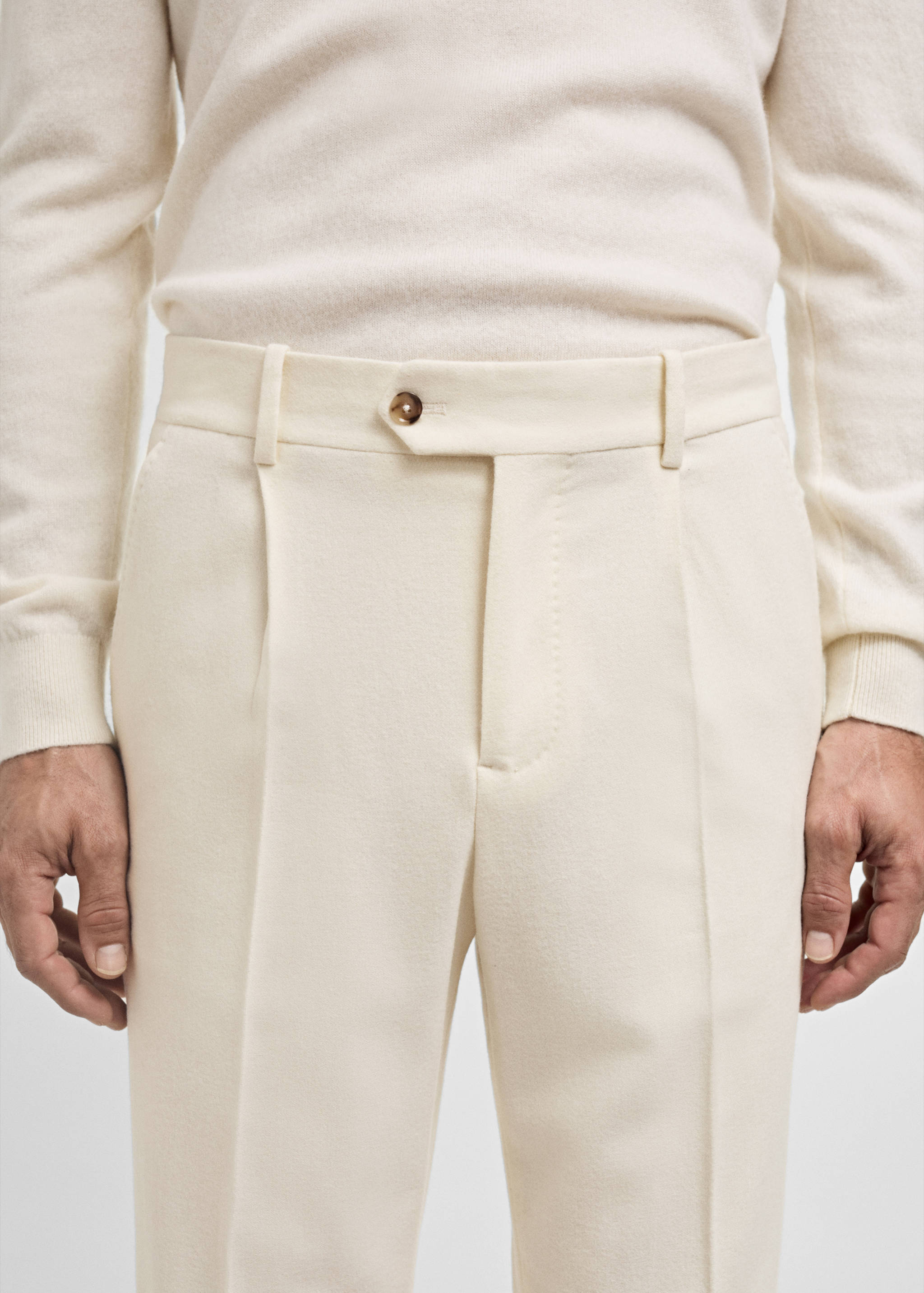 Pantalon costume flanelle laine italienne - Détail de l'article 1