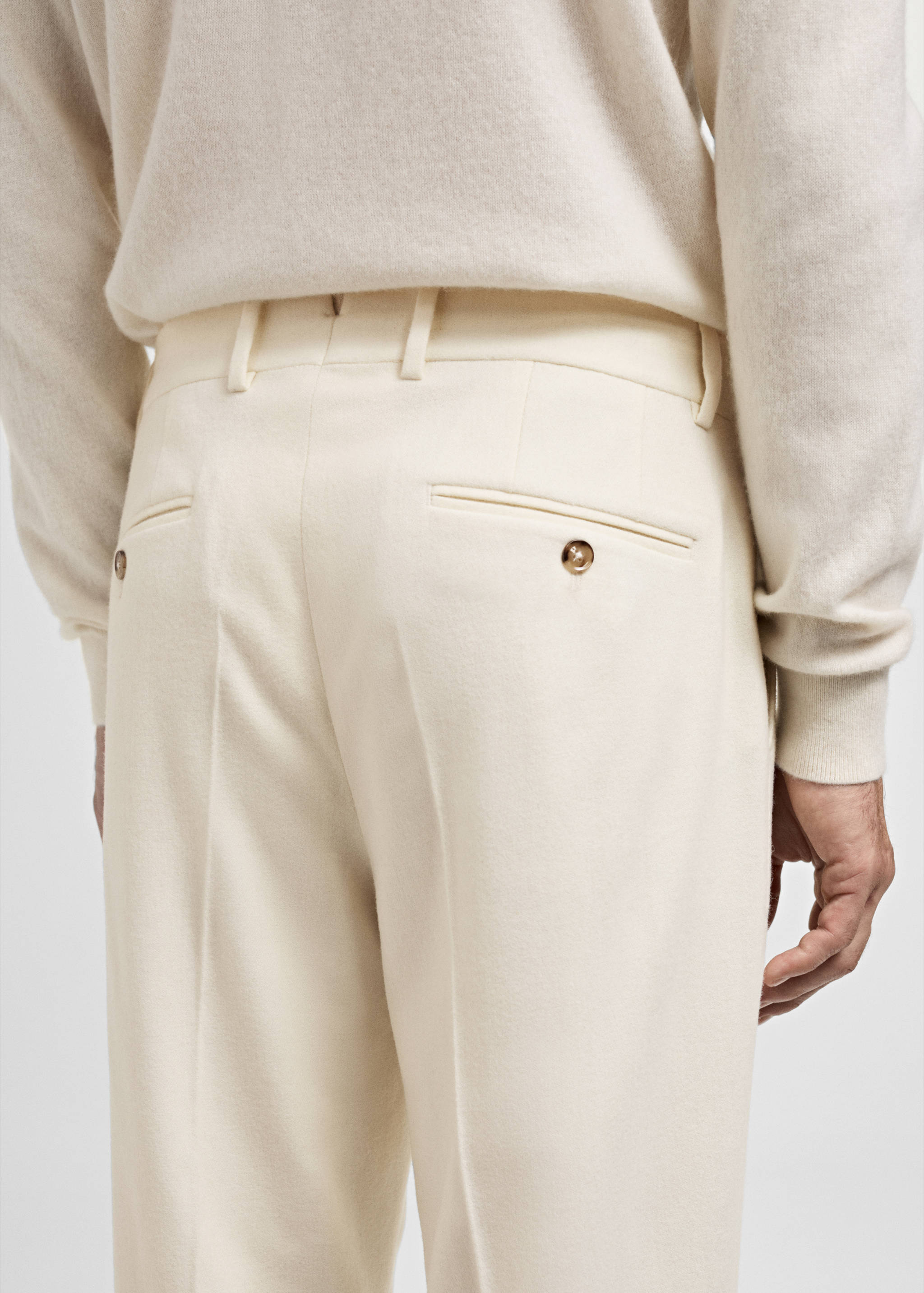 Pantalon costume flanelle laine italienne - Détail de l'article 6