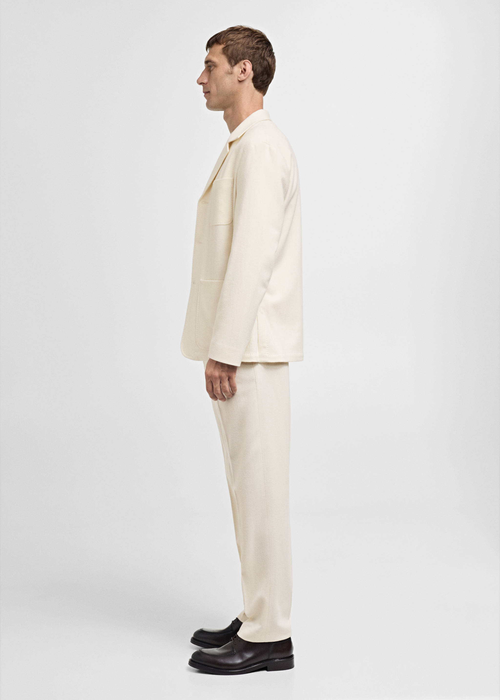 Pantalon costume flanelle laine italienne - Détail de l'article 2