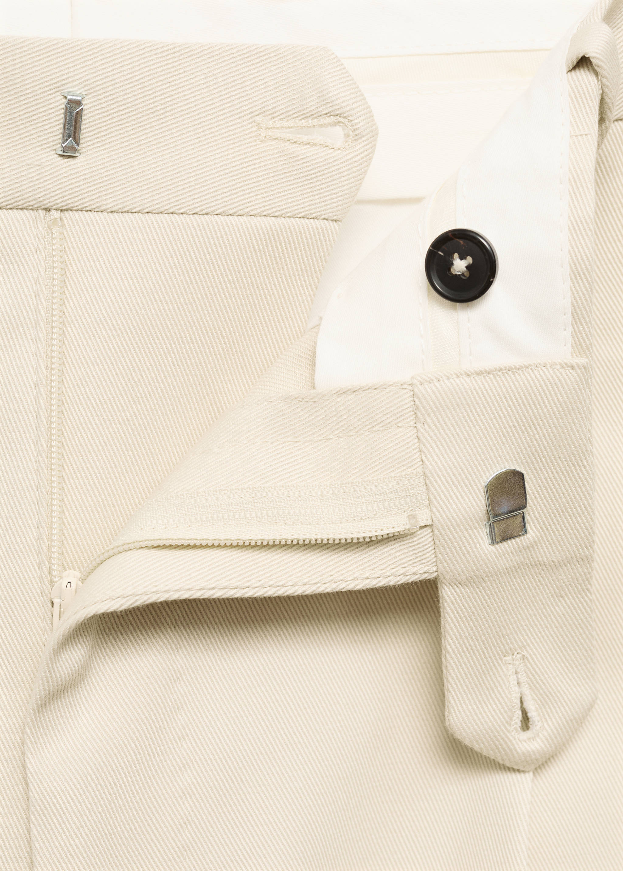 Брюки с защипами из хлопкового твила - Деталь изделия 8