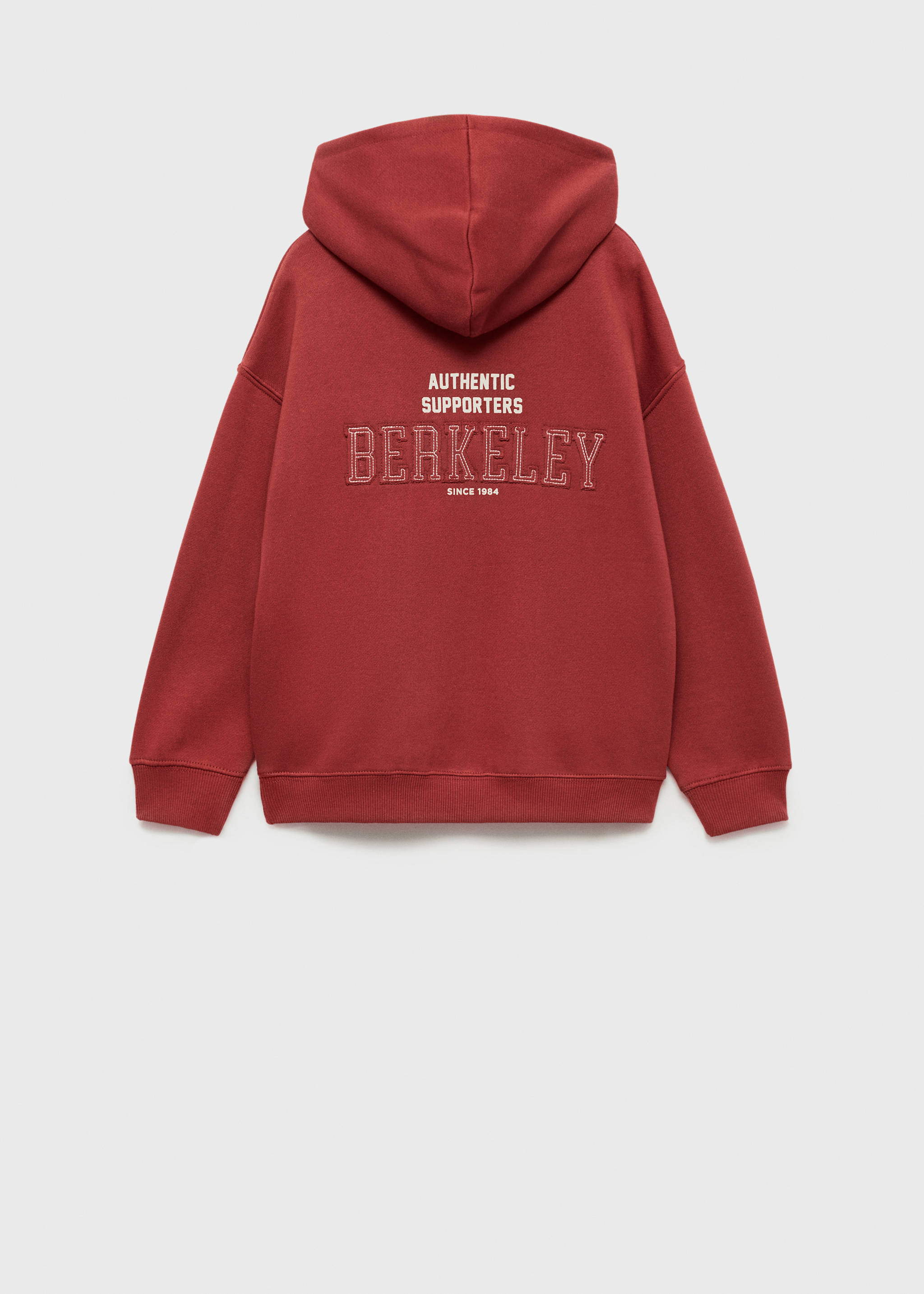 Embroidered detail cotton sweatshirt - Reverse of the article