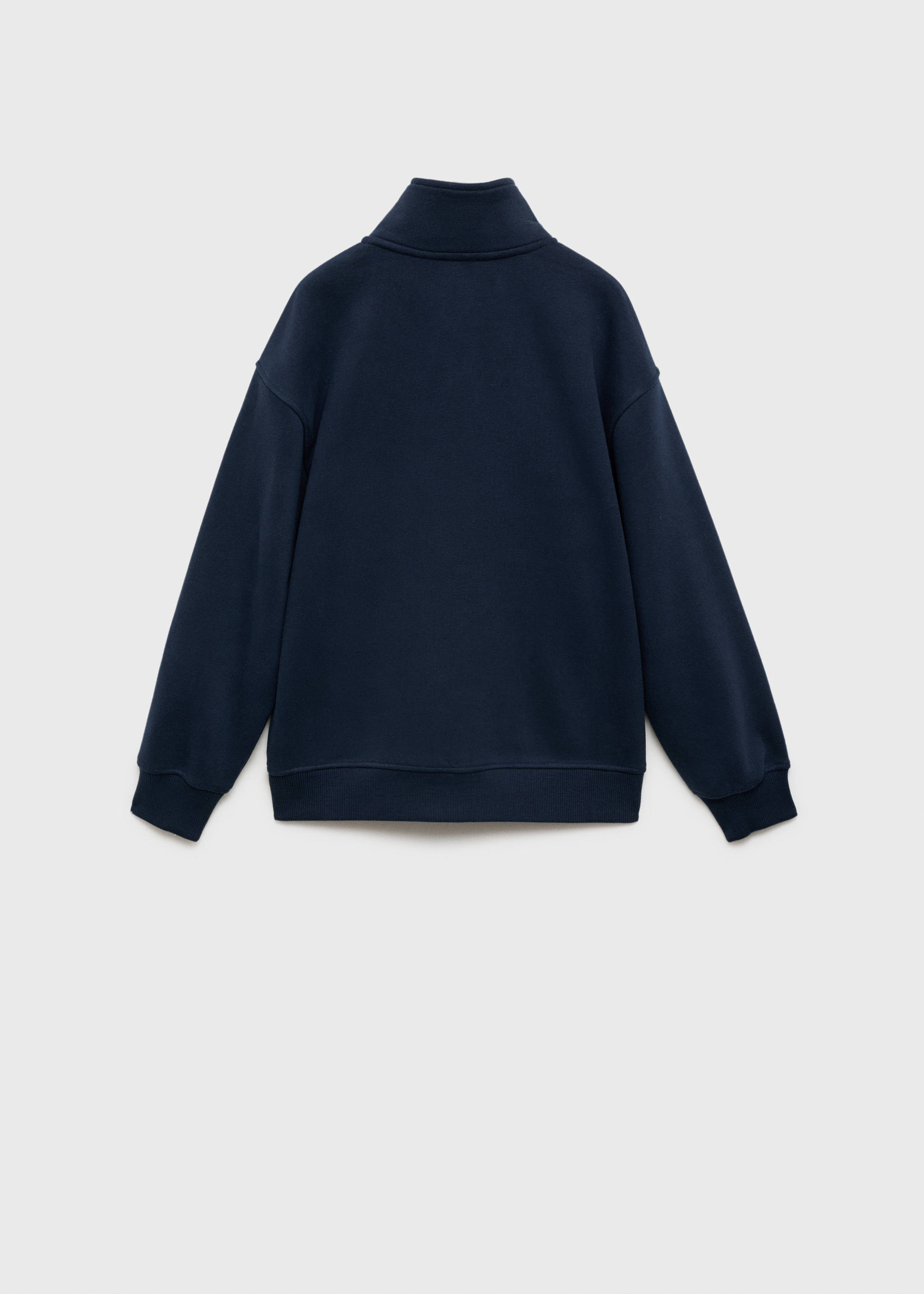 Button-down stand collar sweater - Reverse of the article
