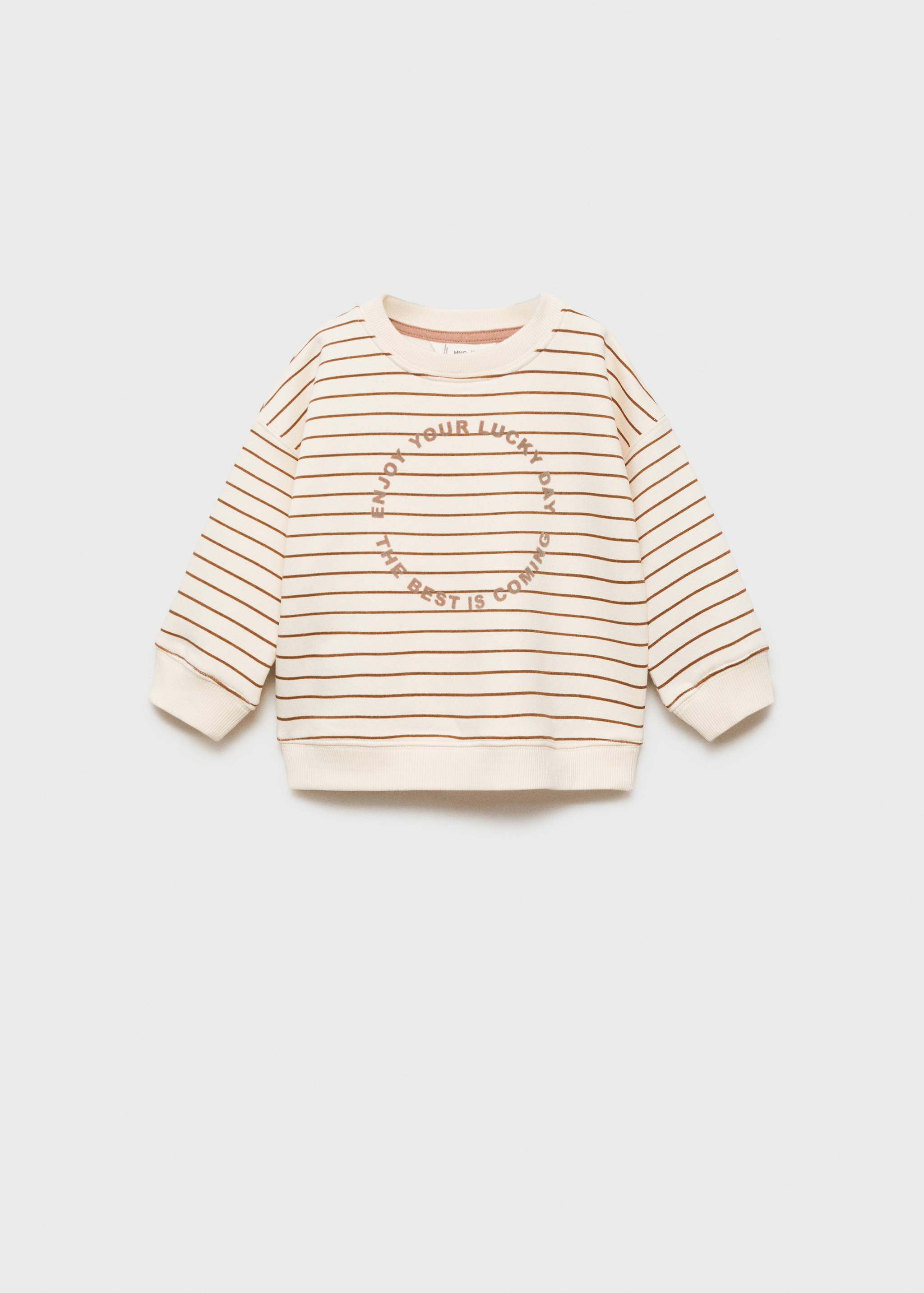 Message striped sweatshirt - Article without model