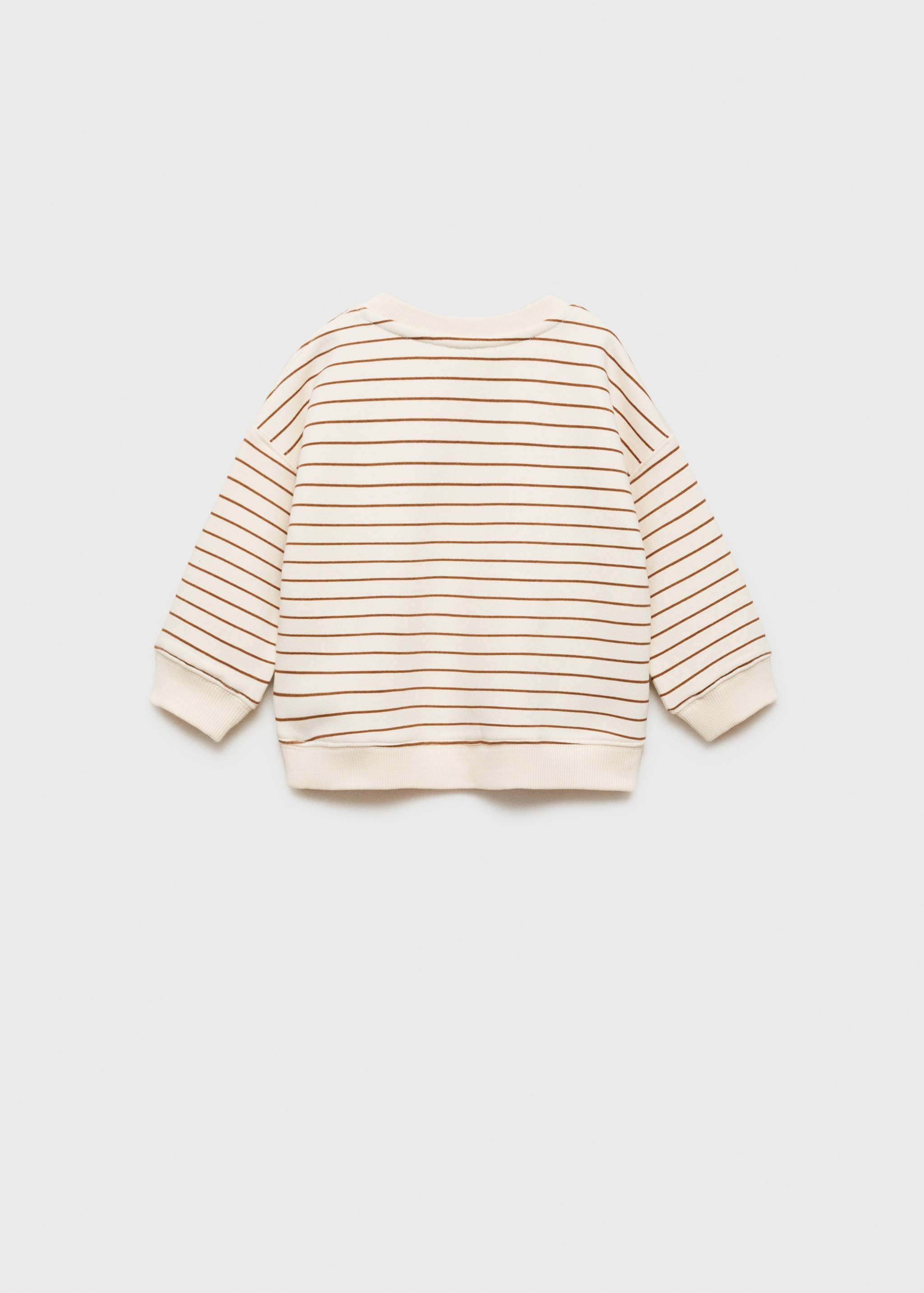 Message striped sweatshirt - Reverse of the article