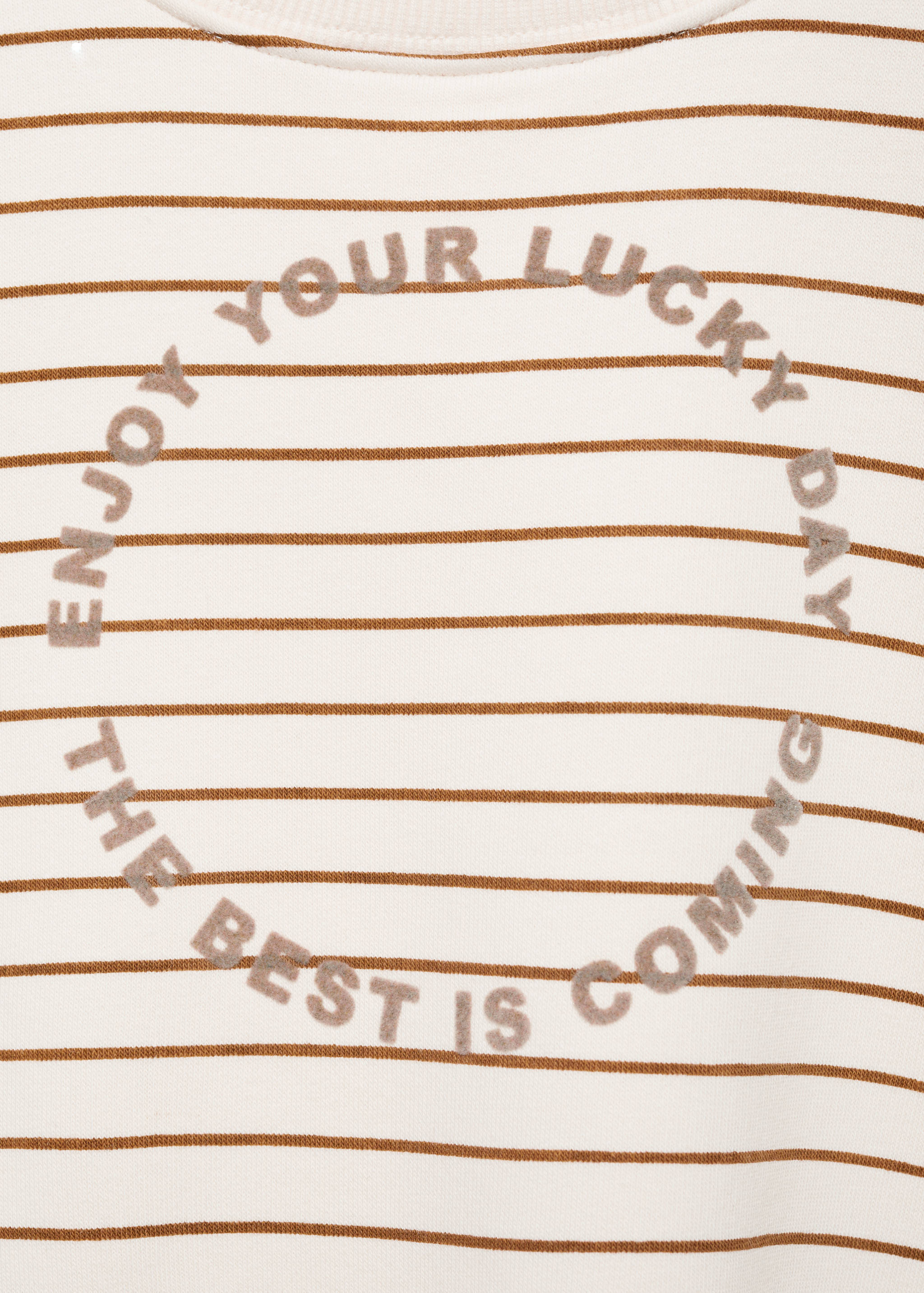 Message striped sweatshirt - Details of the article 8