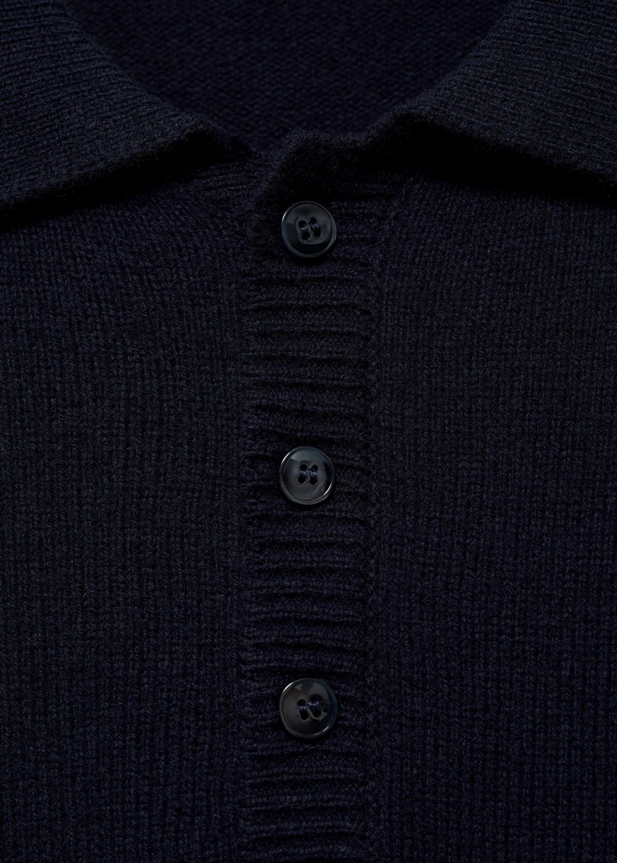 Polo collar wool sweater - Details of the article 8